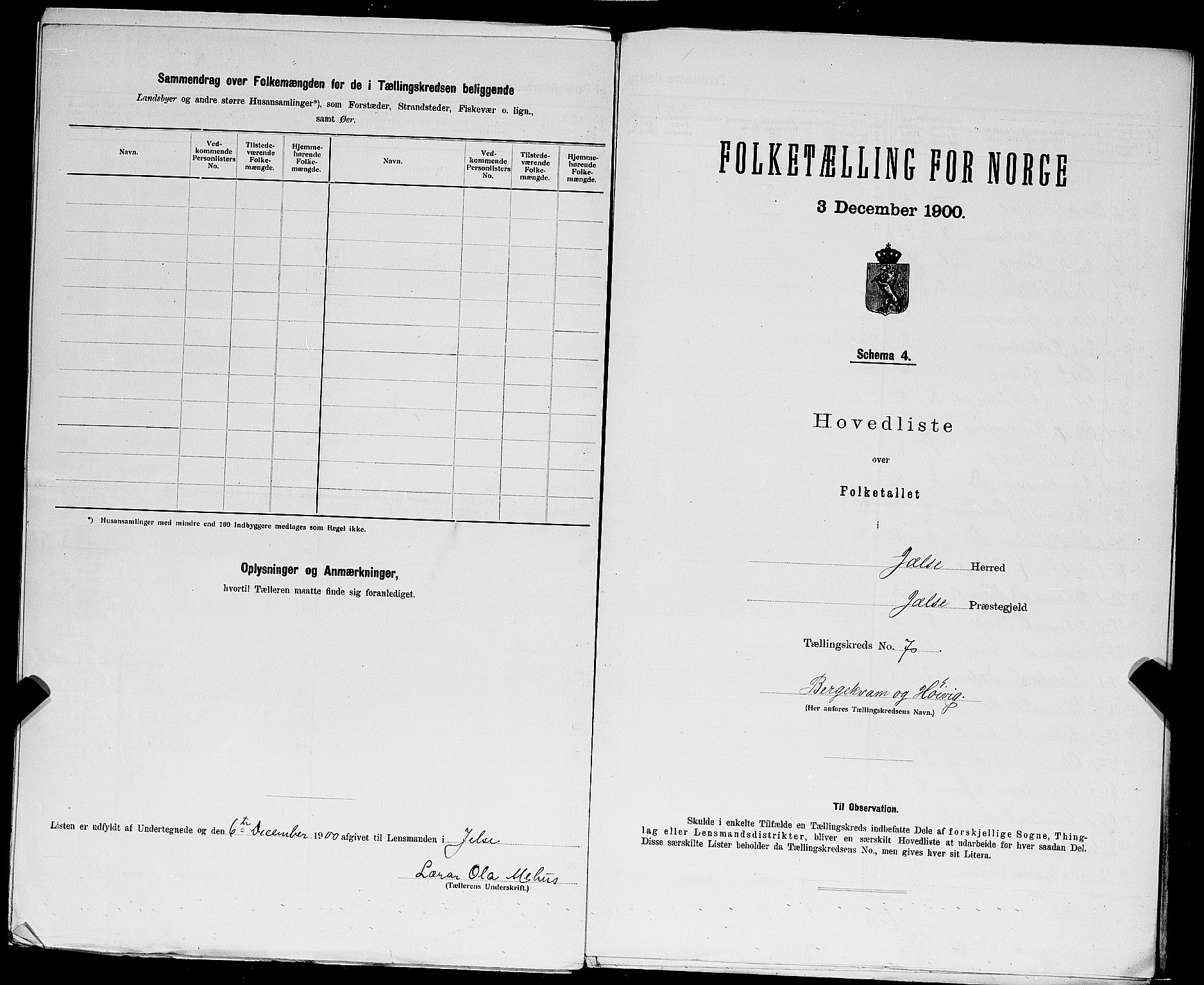 SAST, 1900 census for Jelsa, 1900, p. 30