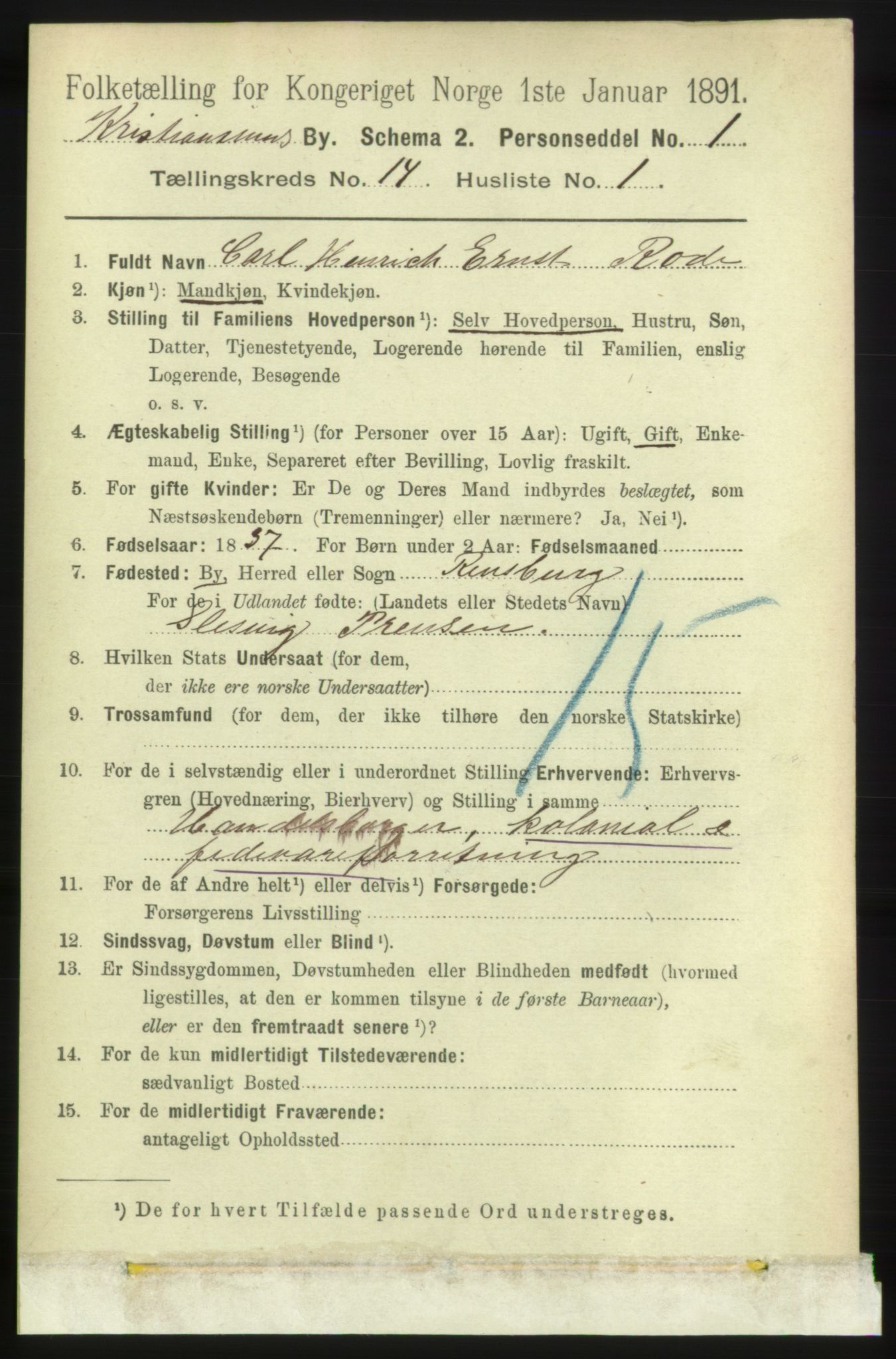 RA, 1891 census for 1503 Kristiansund, 1891, p. 10173