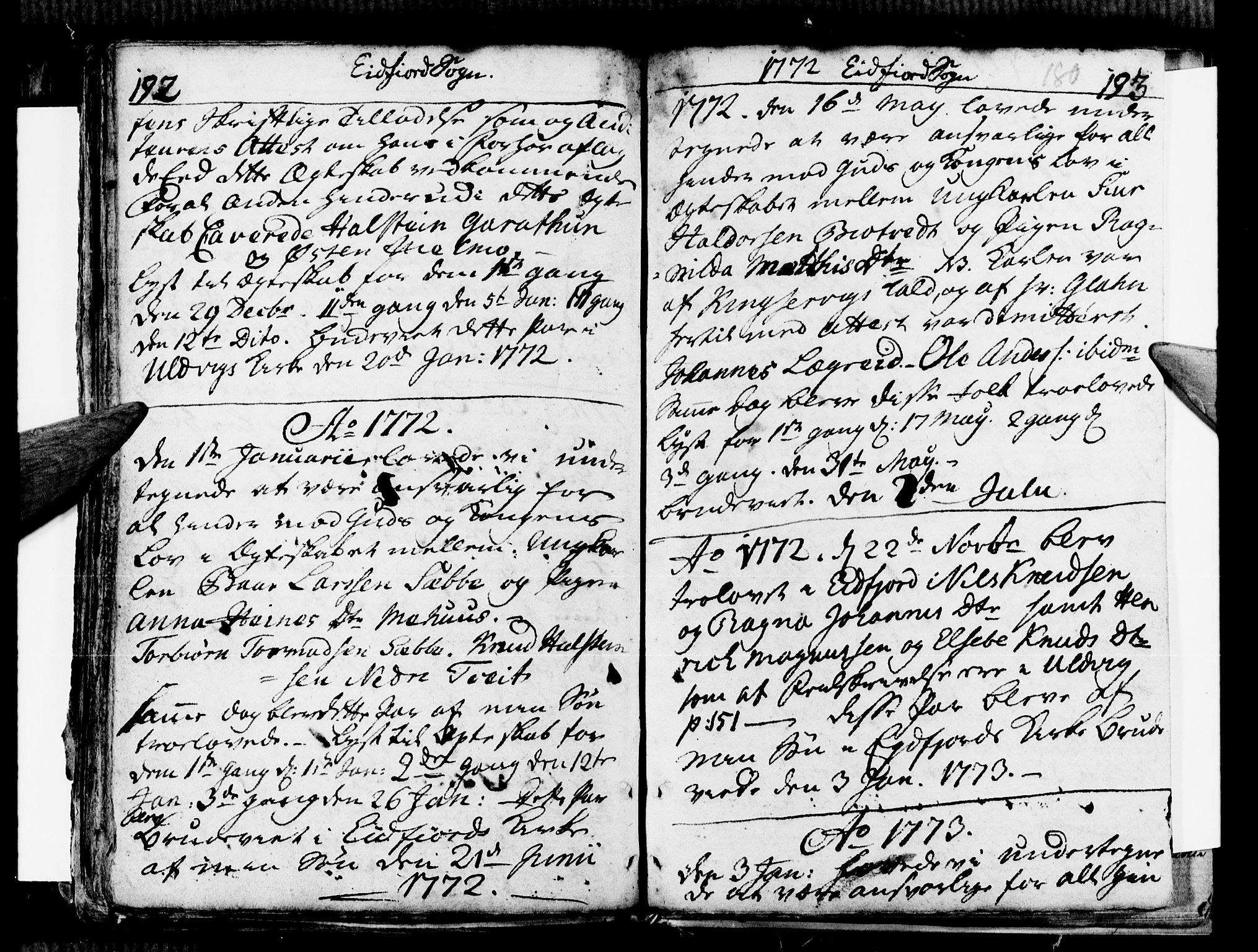Ulvik sokneprestembete, SAB/A-78801/H/Haa: Parish register (official) no. A 9, 1743-1792, p. 180