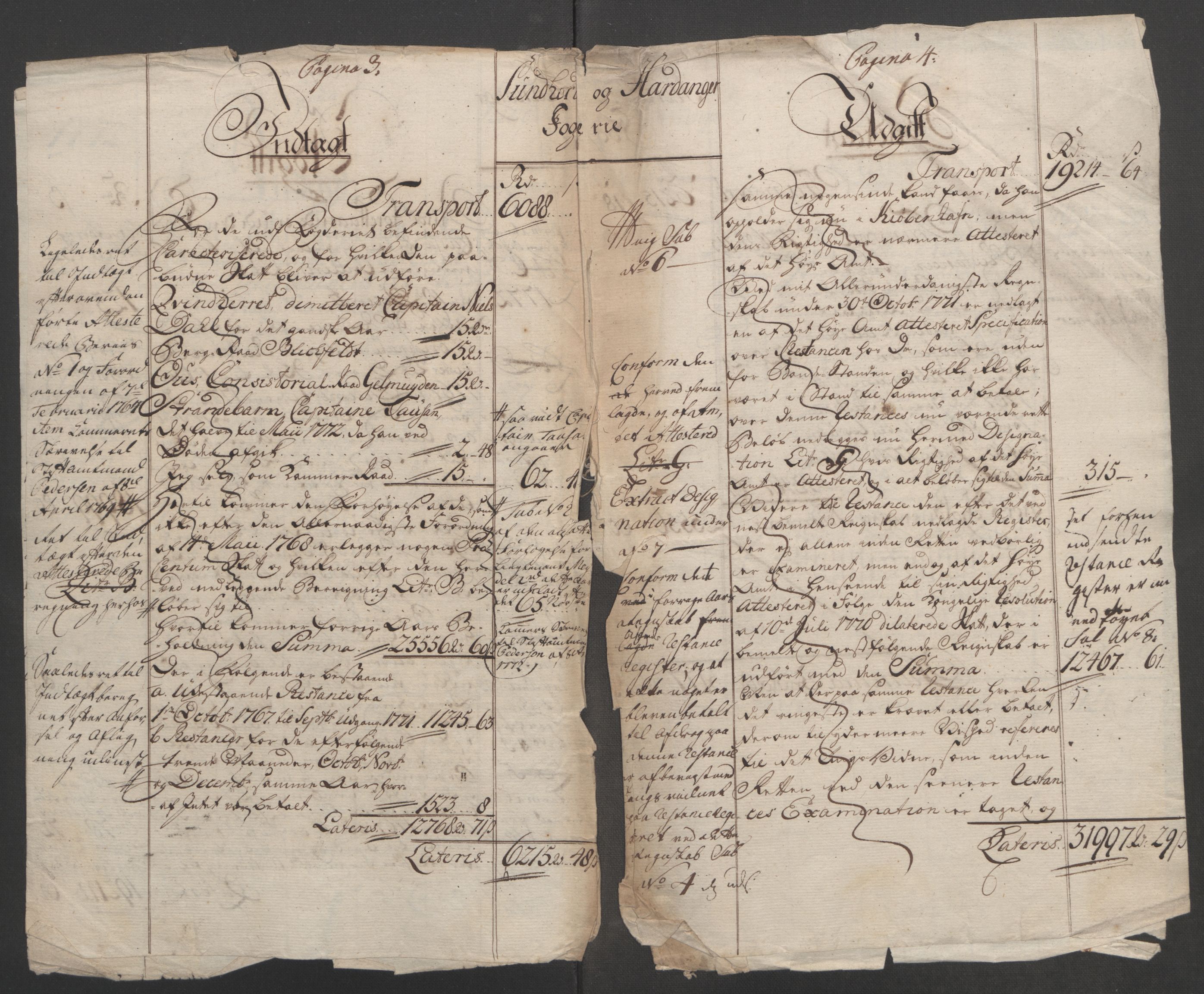 Rentekammeret inntil 1814, Reviderte regnskaper, Fogderegnskap, AV/RA-EA-4092/R48/L3136: Ekstraskatten Sunnhordland og Hardanger, 1762-1772, p. 263