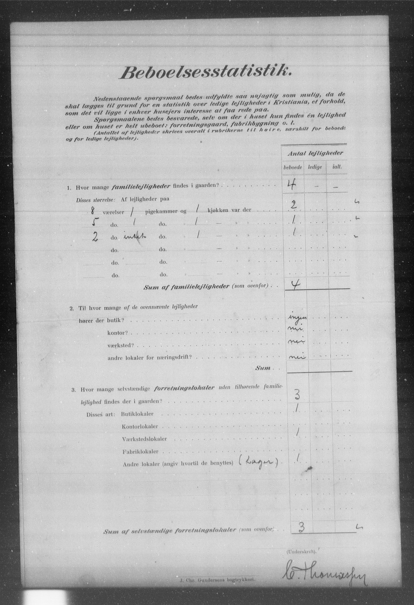 OBA, Municipal Census 1903 for Kristiania, 1903, p. 11051