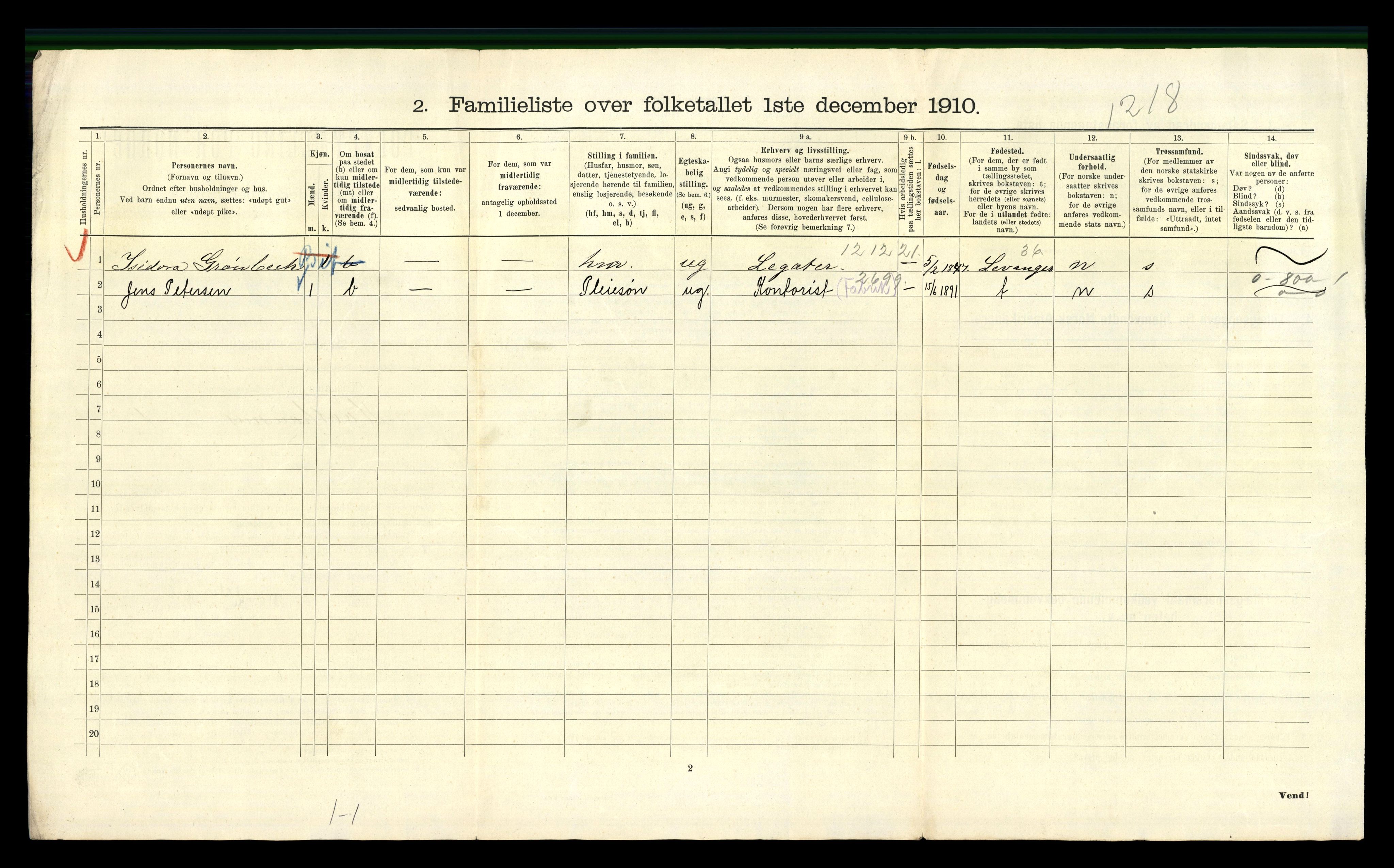 RA, 1910 census for Kristiania, 1910, p. 35402