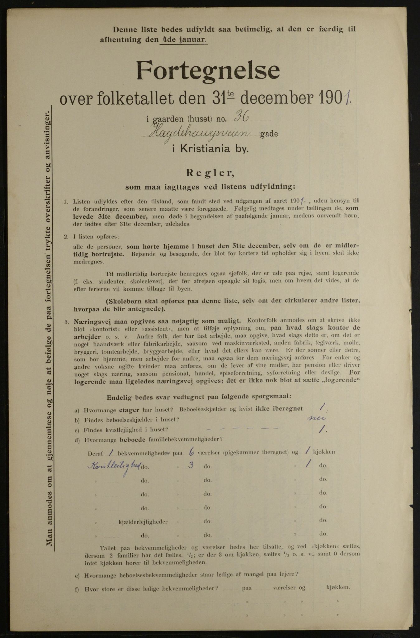 OBA, Municipal Census 1901 for Kristiania, 1901, p. 5827