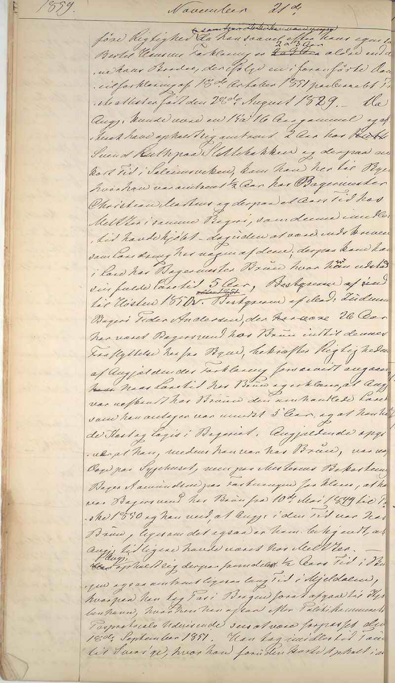 Bergen politikammer / politidistrikt, AV/SAB-A-60401/I/Ic, 1859-1863