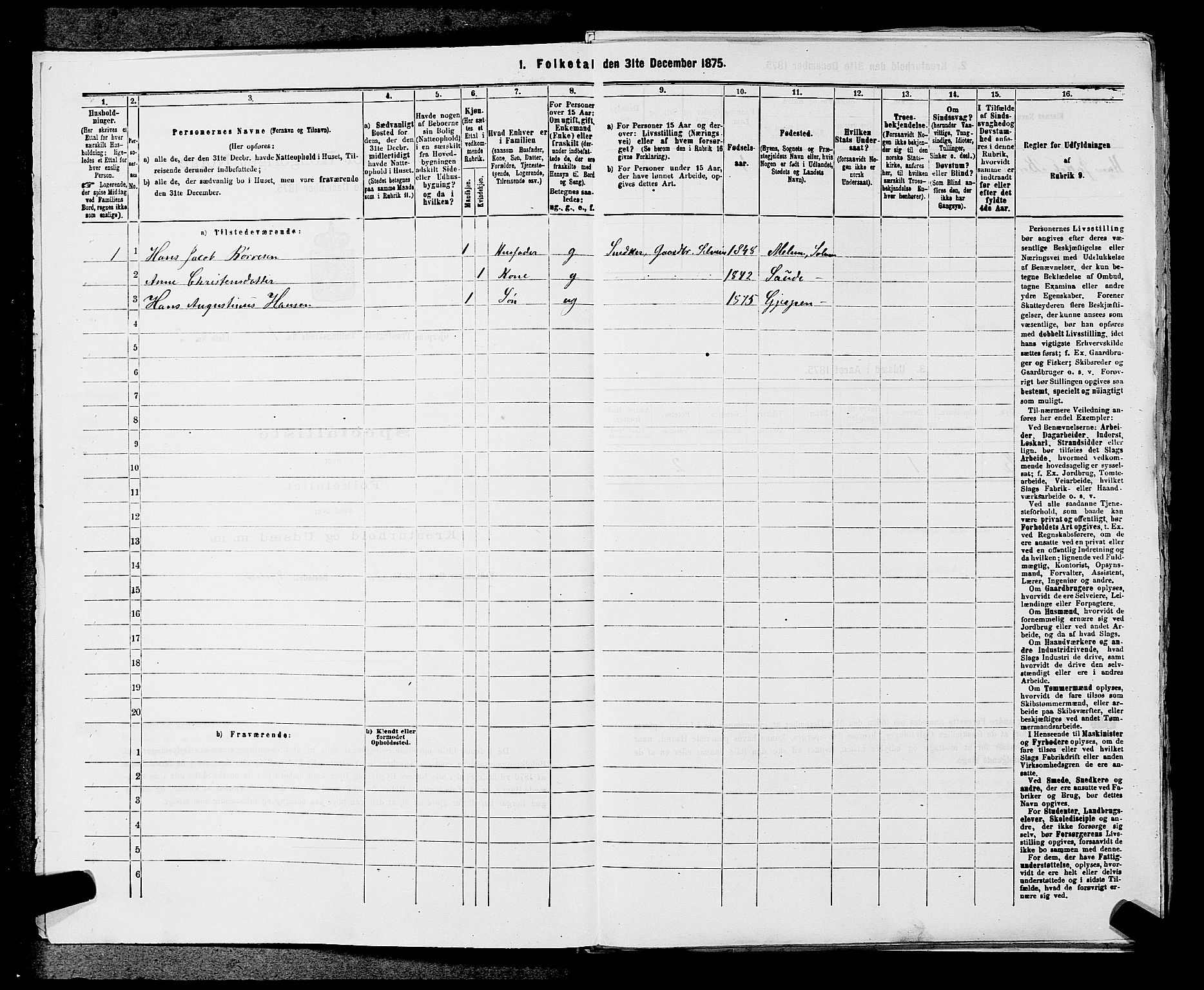 SAKO, 1875 census for 0812P Gjerpen, 1875, p. 59