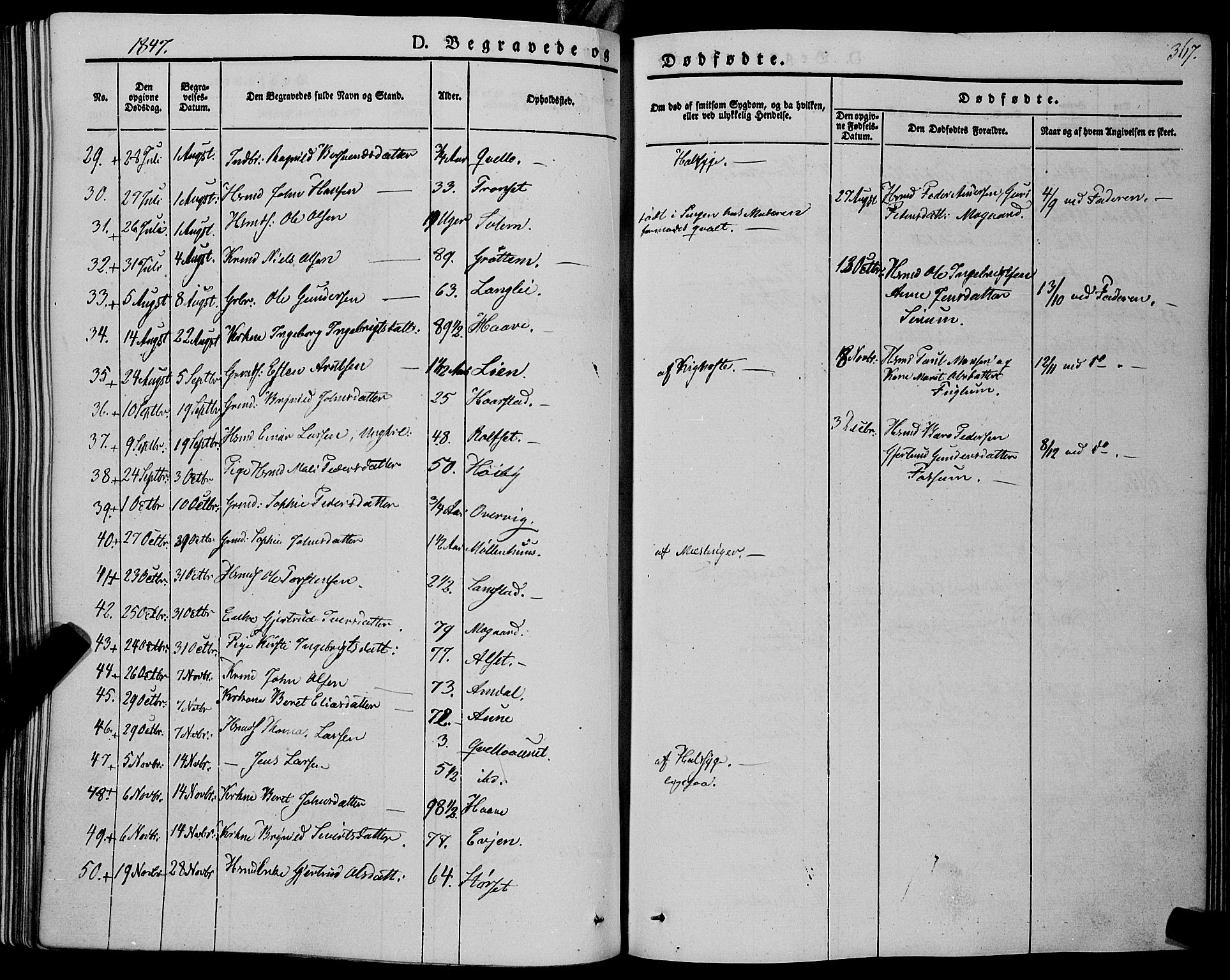 Ministerialprotokoller, klokkerbøker og fødselsregistre - Sør-Trøndelag, SAT/A-1456/695/L1145: Parish register (official) no. 695A06 /1, 1843-1859, p. 367