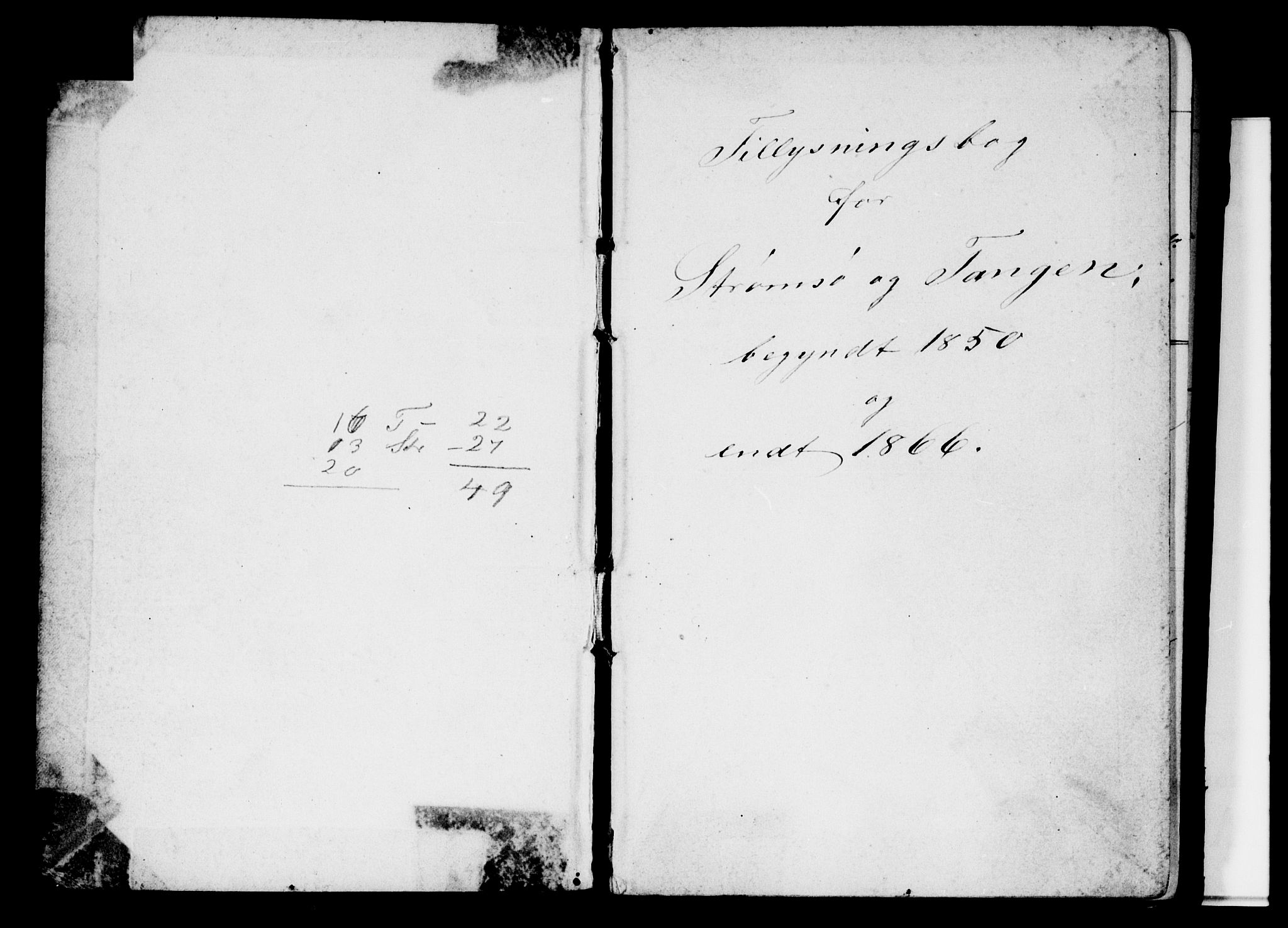 Strømsø kirkebøker, AV/SAKO-A-246/H/Ha/L0002: Banns register no. 2, 1850-1866