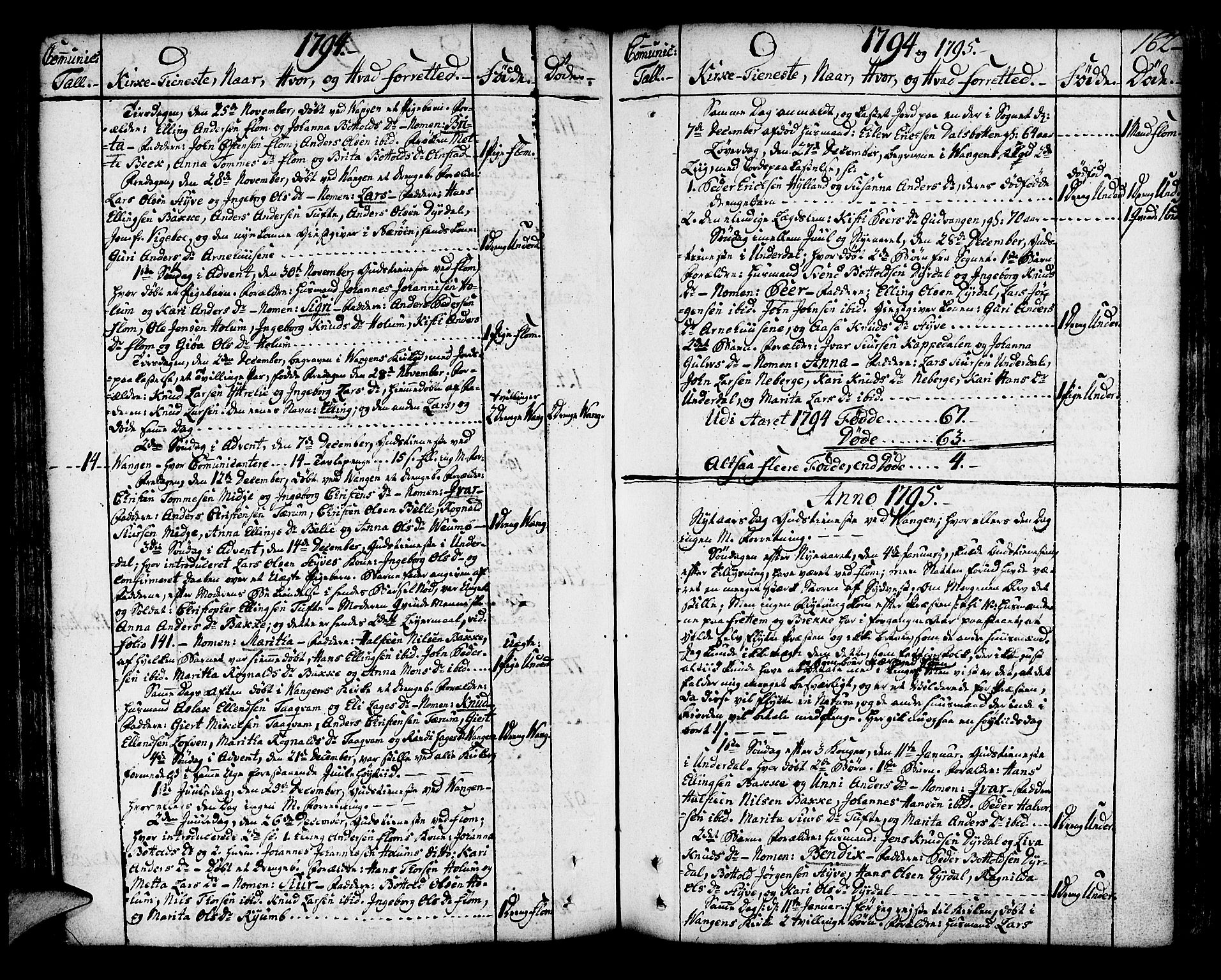Aurland sokneprestembete, SAB/A-99937/H/Ha/Haa/L0004: Parish register (official) no. A 4, 1756-1801, p. 162