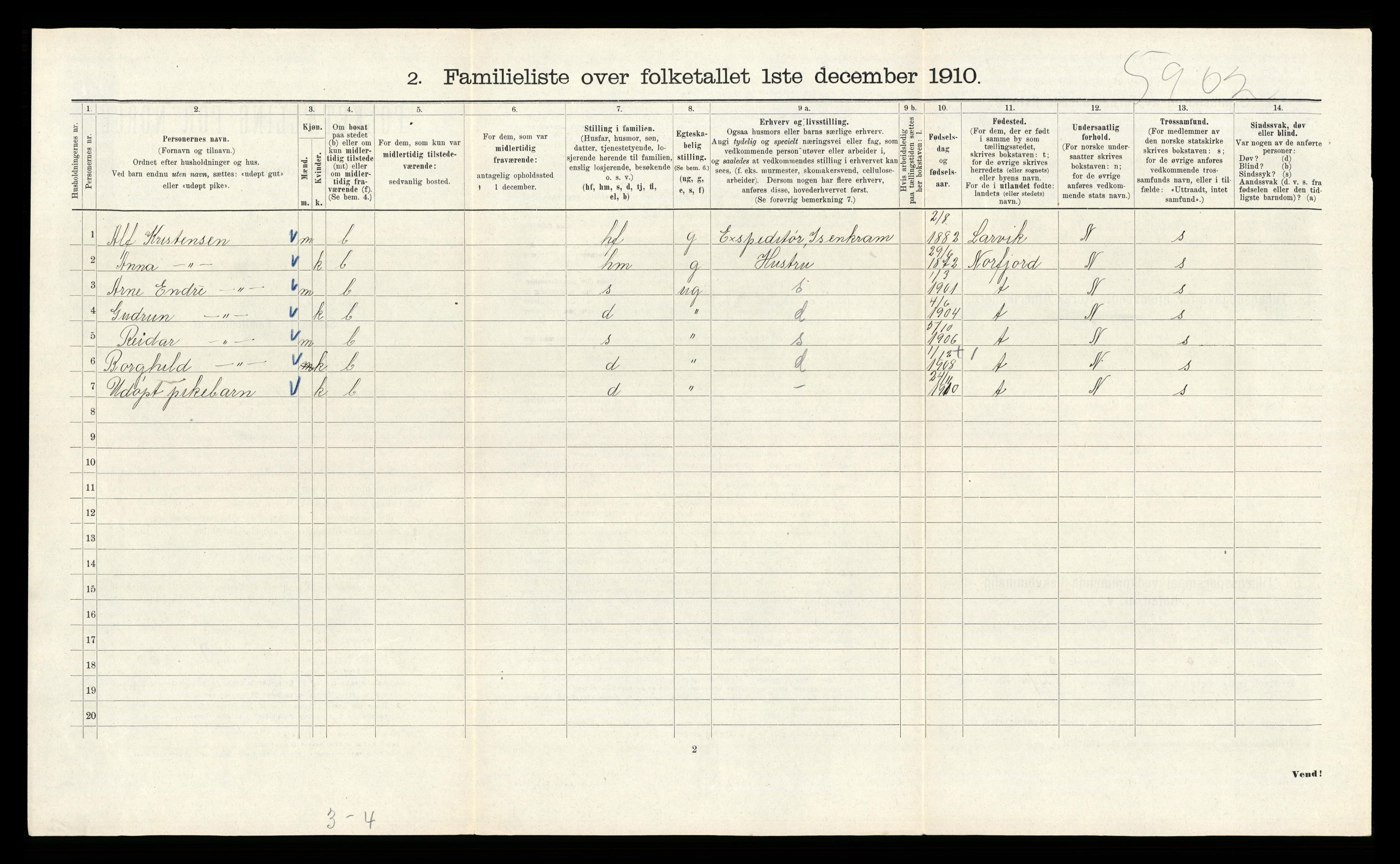 RA, 1910 census for Kristiania, 1910, p. 2148