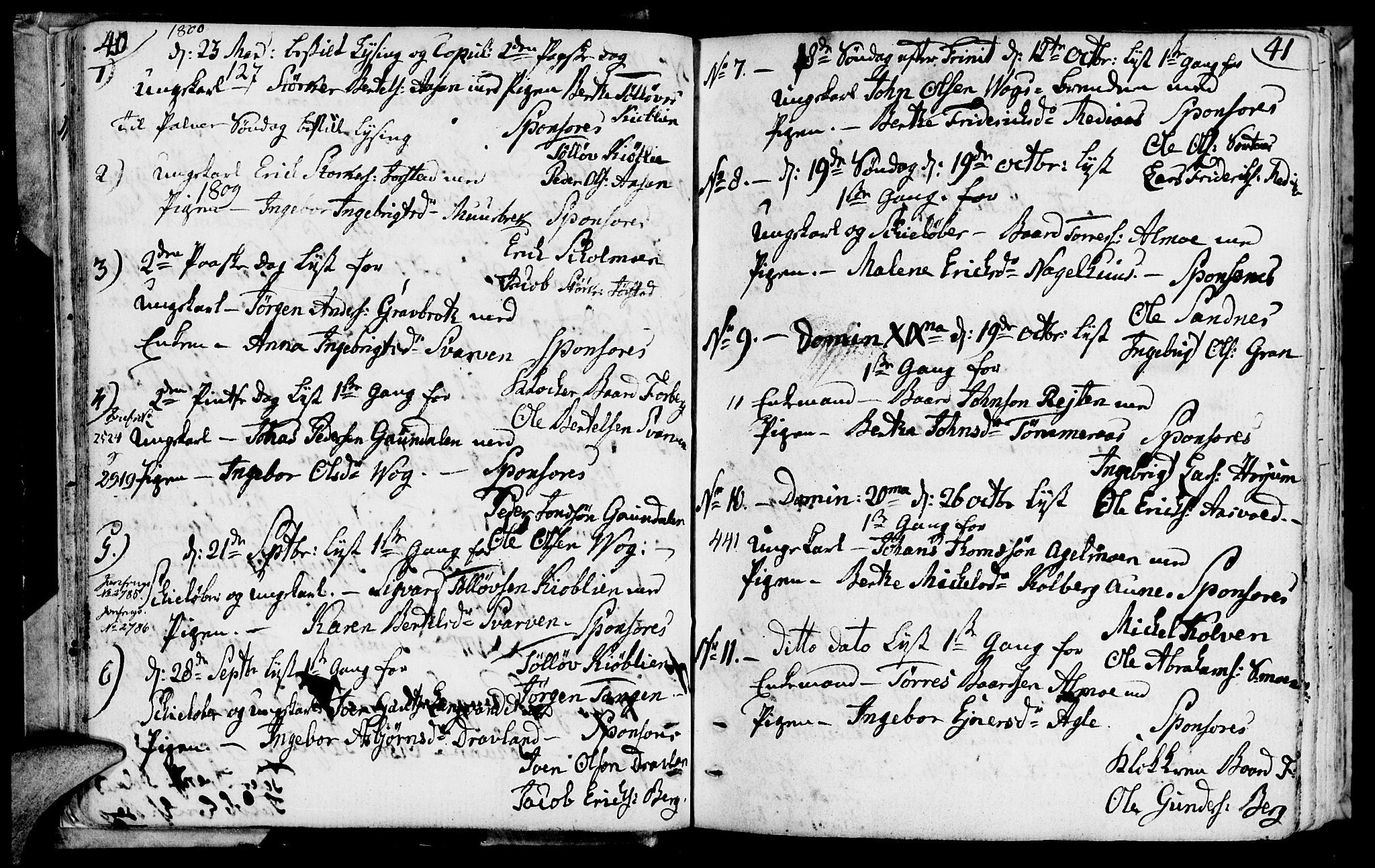 Ministerialprotokoller, klokkerbøker og fødselsregistre - Nord-Trøndelag, SAT/A-1458/749/L0468: Parish register (official) no. 749A02, 1787-1817, p. 40-41