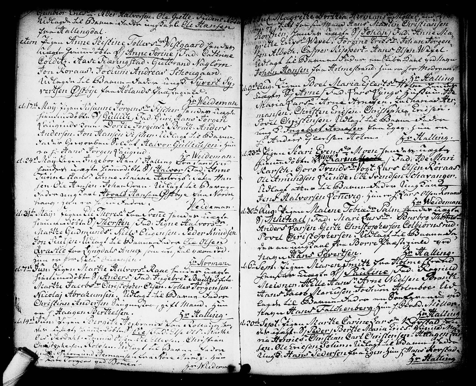 Kongsberg kirkebøker, SAKO/A-22/F/Fa/L0006: Parish register (official) no. I 6, 1783-1797, p. 248