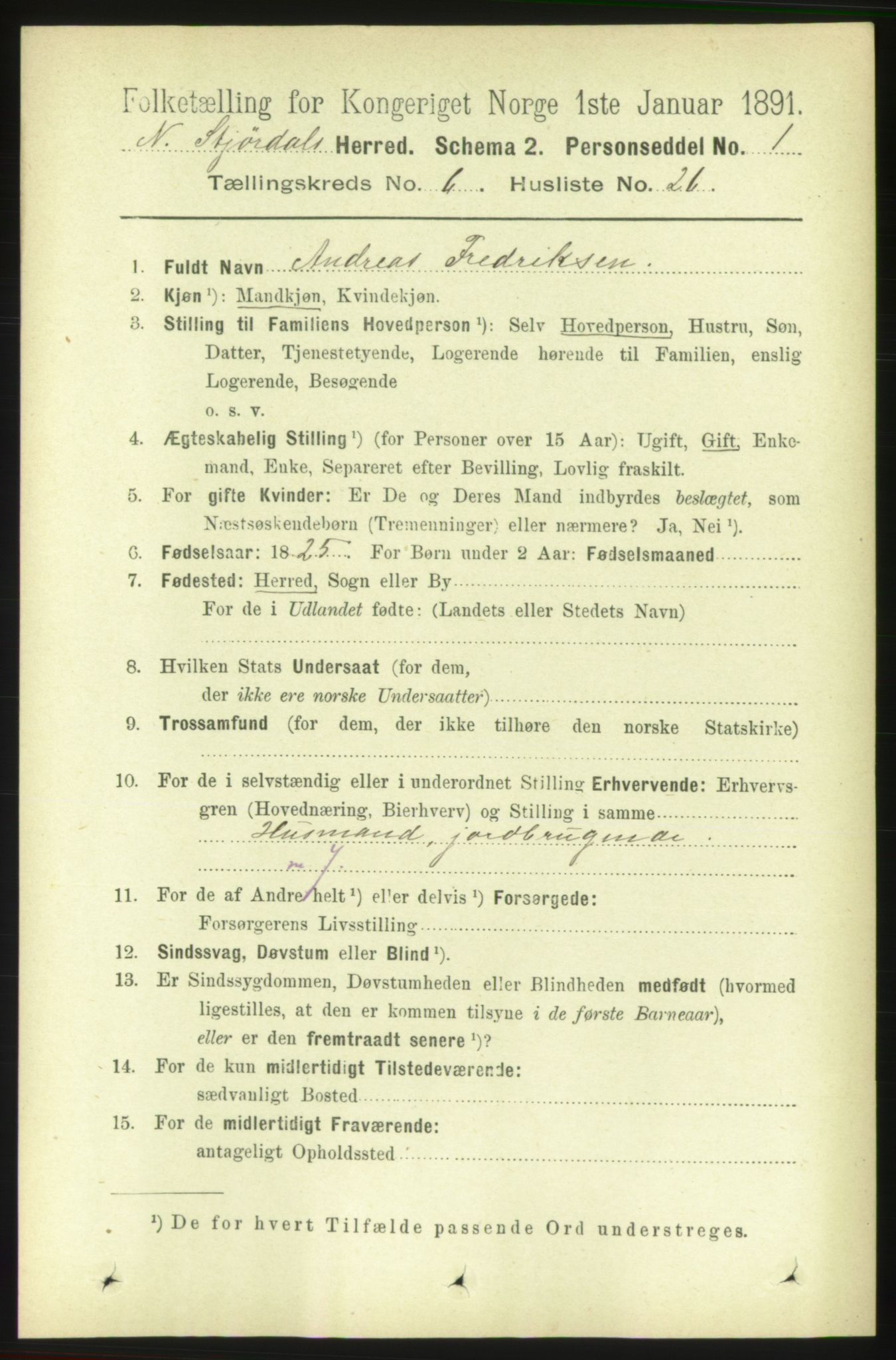 RA, 1891 census for 1714 Nedre Stjørdal, 1891, p. 2718