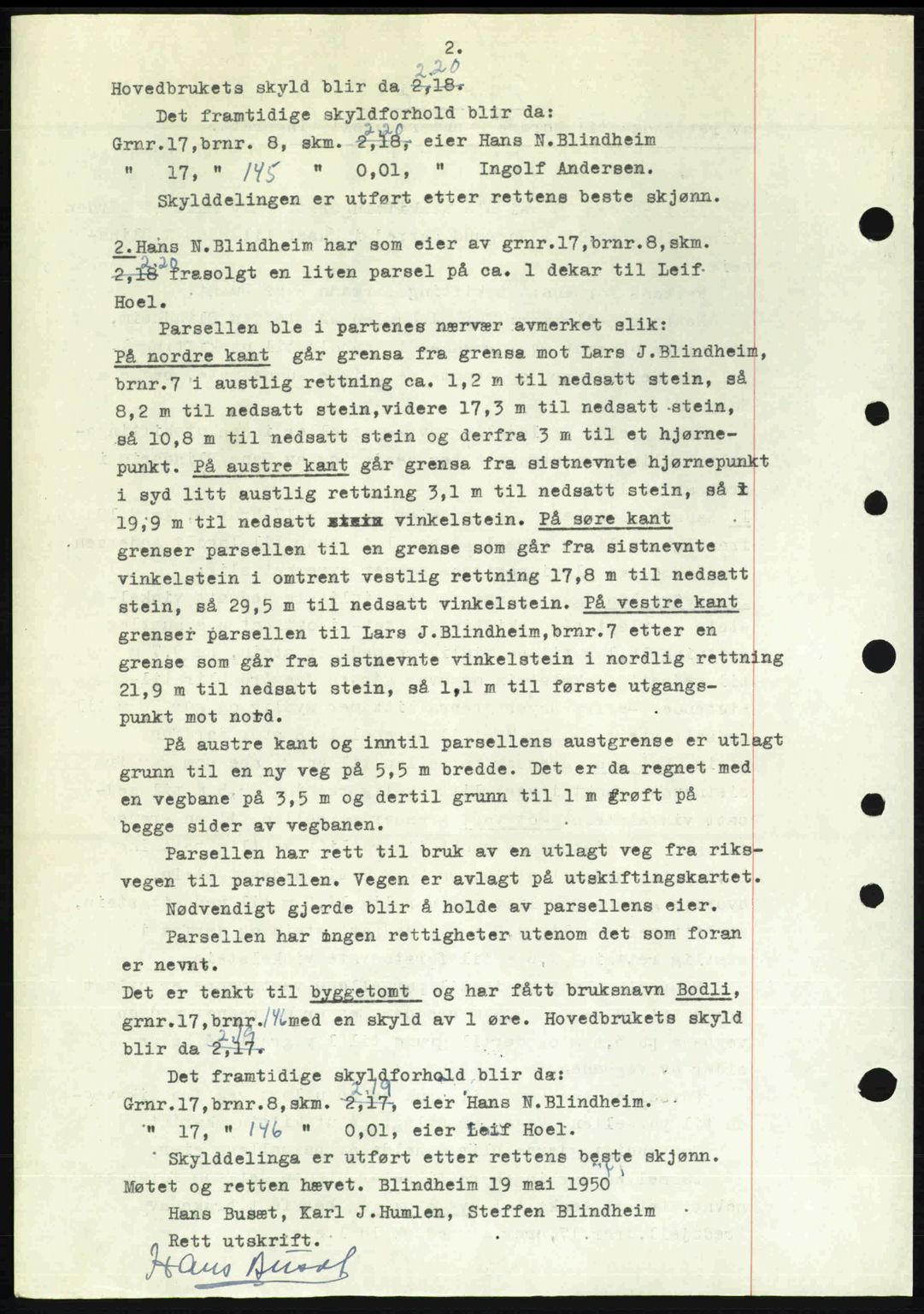 Nordre Sunnmøre sorenskriveri, SAT/A-0006/1/2/2C/2Ca: Mortgage book no. A35, 1950-1950, Diary no: : 1792/1950