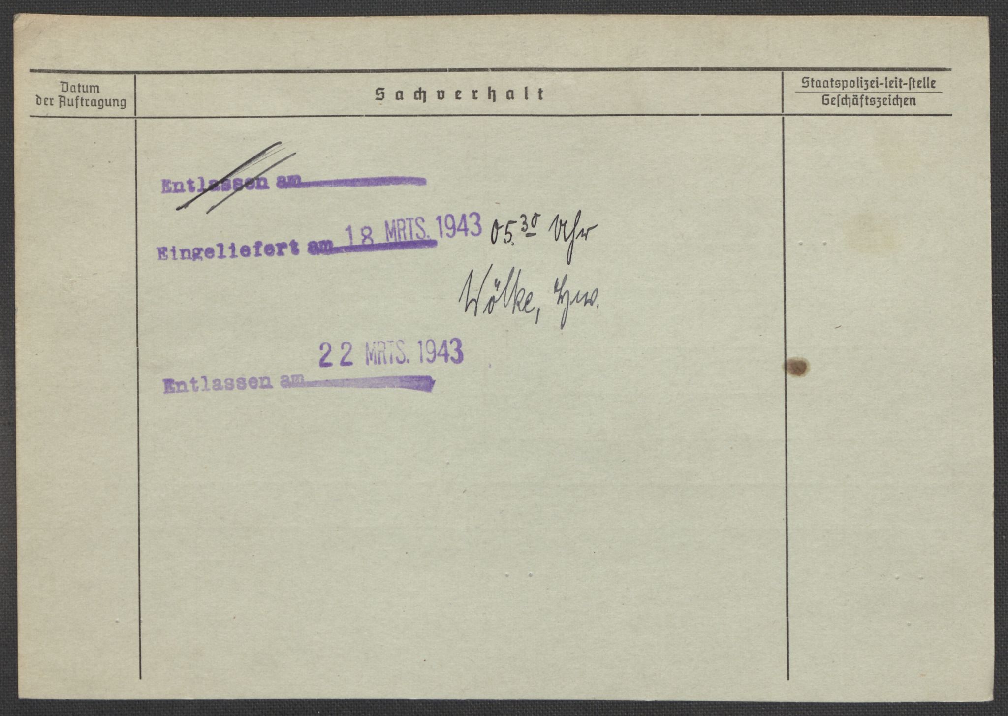 Befehlshaber der Sicherheitspolizei und des SD, RA/RAFA-5969/E/Ea/Eaa/L0003: Register over norske fanger i Møllergata 19: Eng-Hag, 1940-1945, p. 810