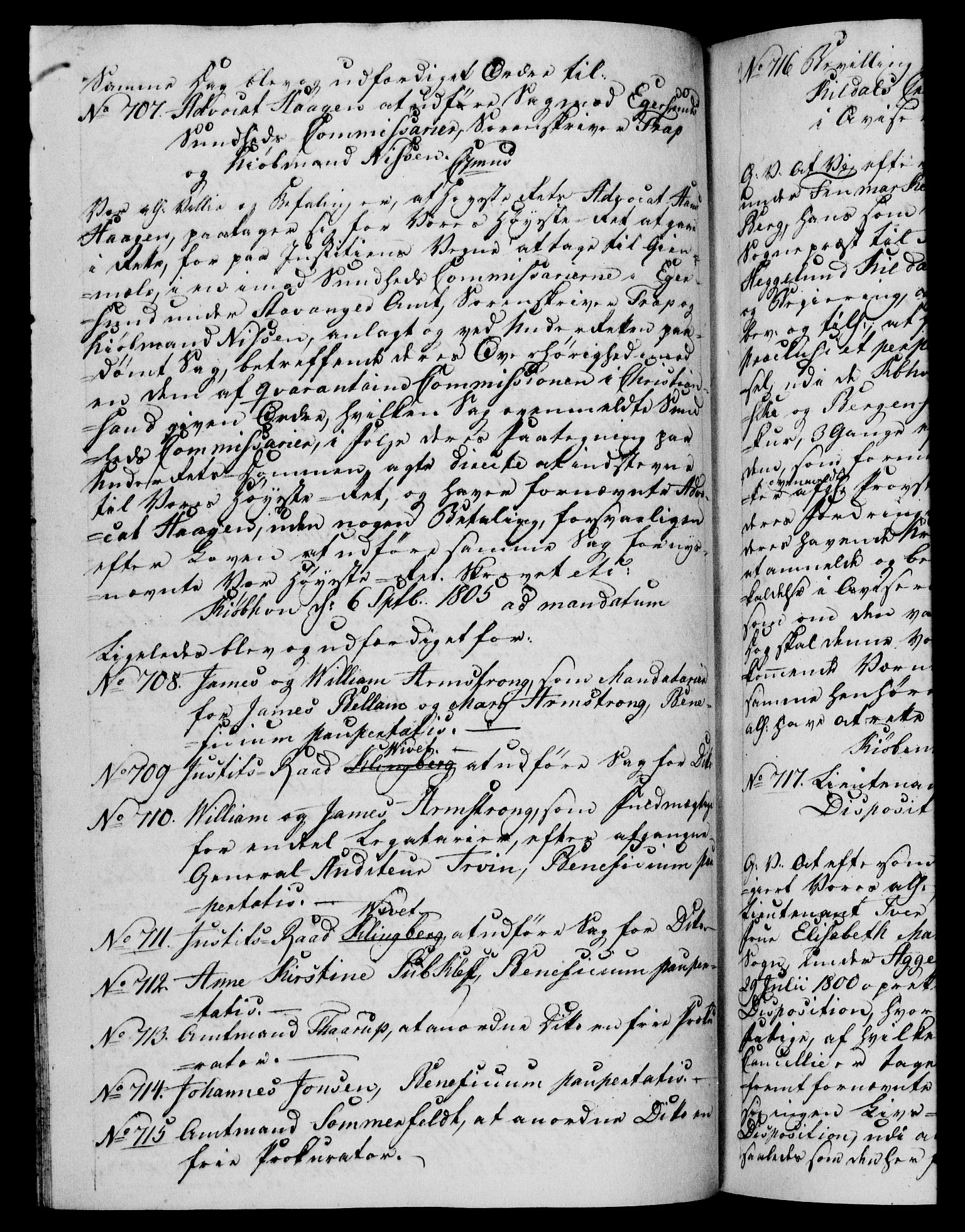 Danske Kanselli 1800-1814, AV/RA-EA-3024/H/Hf/Hfb/Hfba/L0003: Registranter, 1805-1807, p. 110b