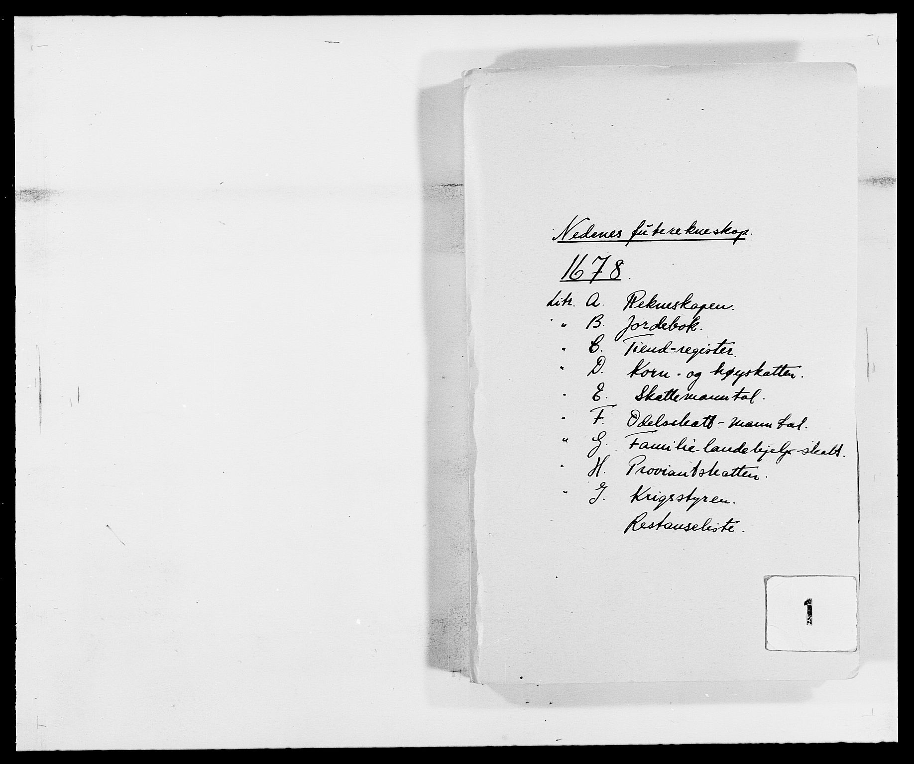 Rentekammeret inntil 1814, Reviderte regnskaper, Fogderegnskap, AV/RA-EA-4092/R39/L2302: Fogderegnskap Nedenes, 1677-1678, p. 188