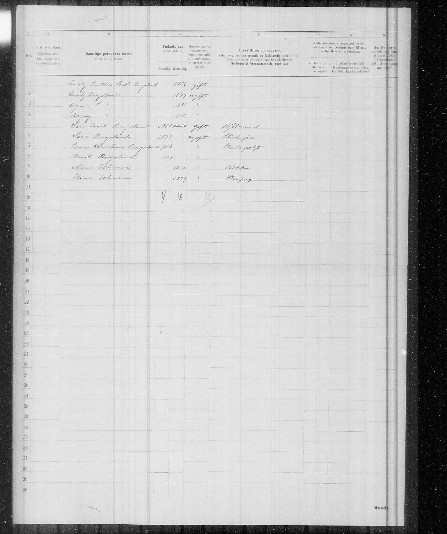 OBA, Municipal Census 1902 for Kristiania, 1902, p. 20342