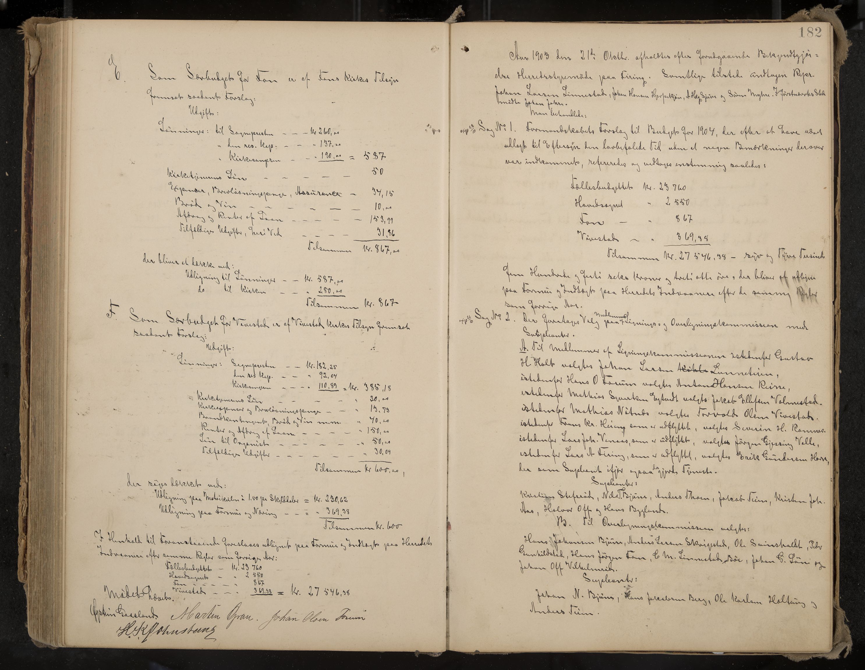 Ramnes formannskap og sentraladministrasjon, IKAK/0718021/A/Aa/L0004: Møtebok, 1892-1907, p. 182