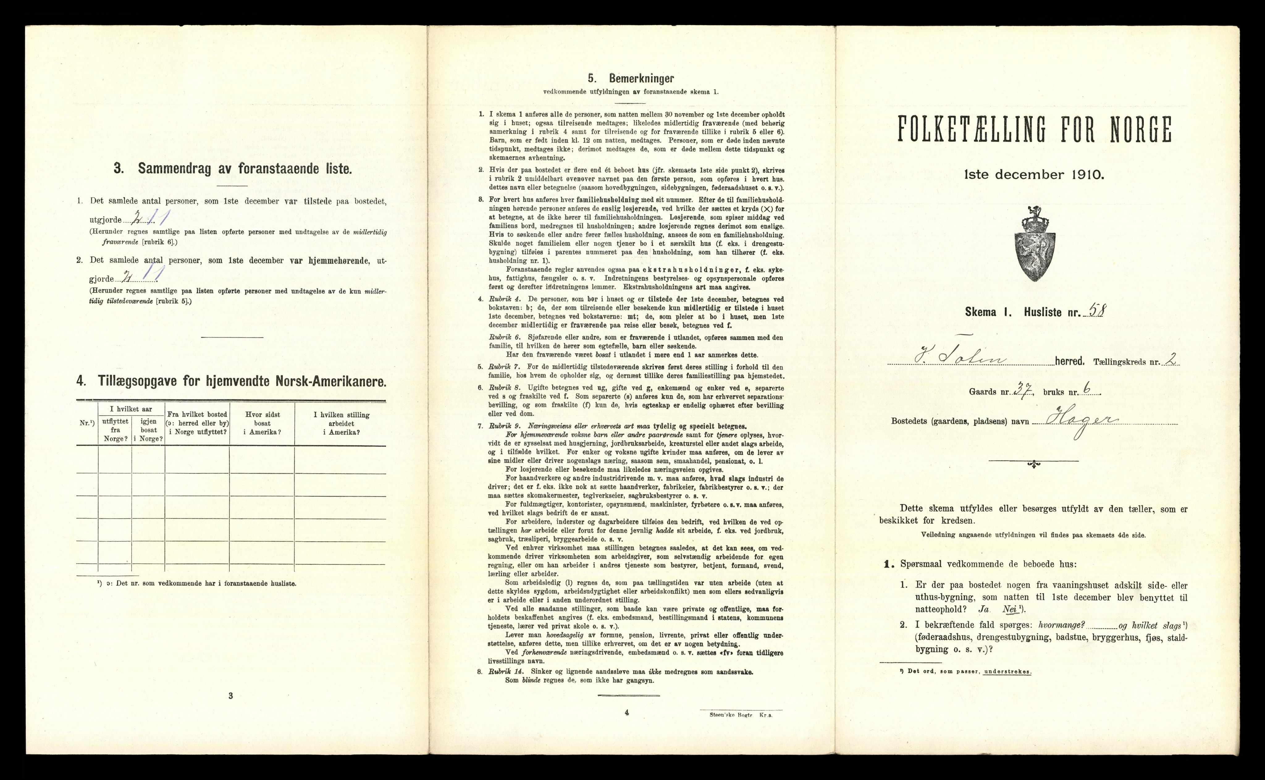 RA, 1910 census for Vestre Toten, 1910, p. 363