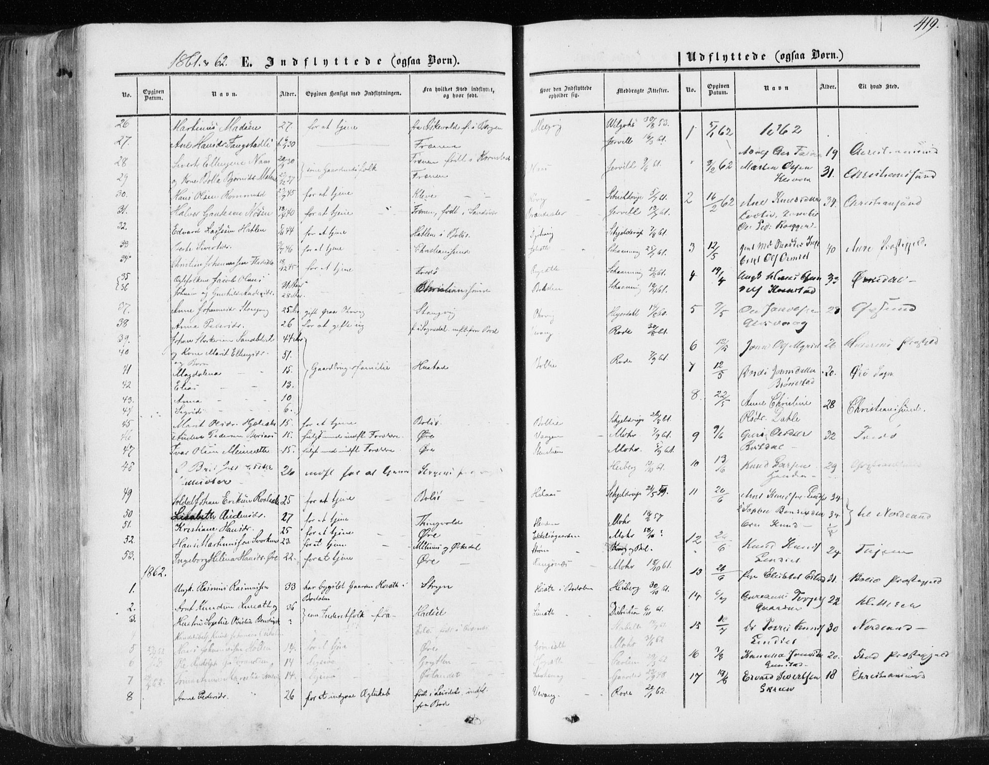 Ministerialprotokoller, klokkerbøker og fødselsregistre - Møre og Romsdal, SAT/A-1454/568/L0804: Parish register (official) no. 568A11, 1854-1868, p. 419
