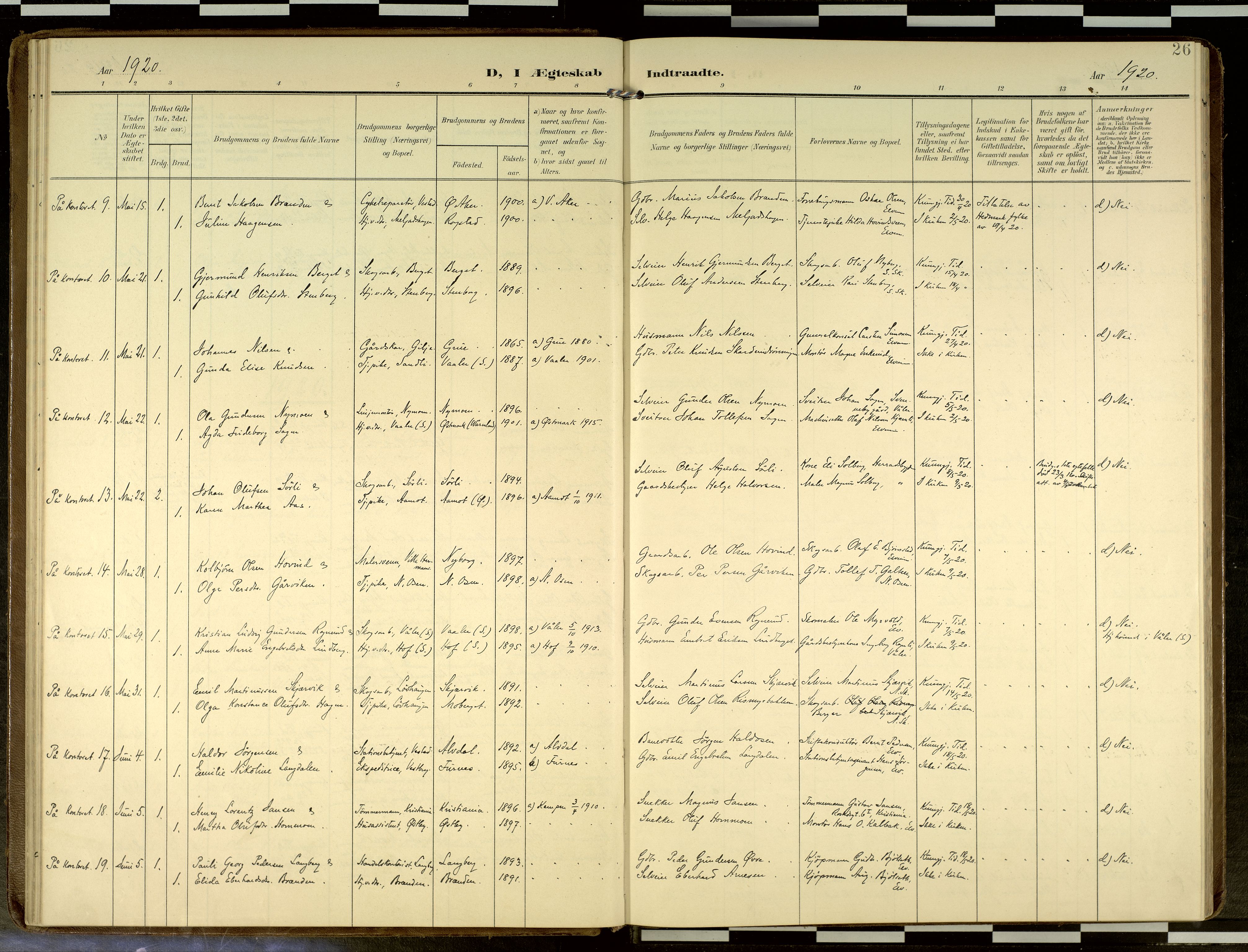 Elverum prestekontor, AV/SAH-PREST-044/H/Ha/Haa/L0019: Parish register (official) no. 19, 1903-1926, p. 26