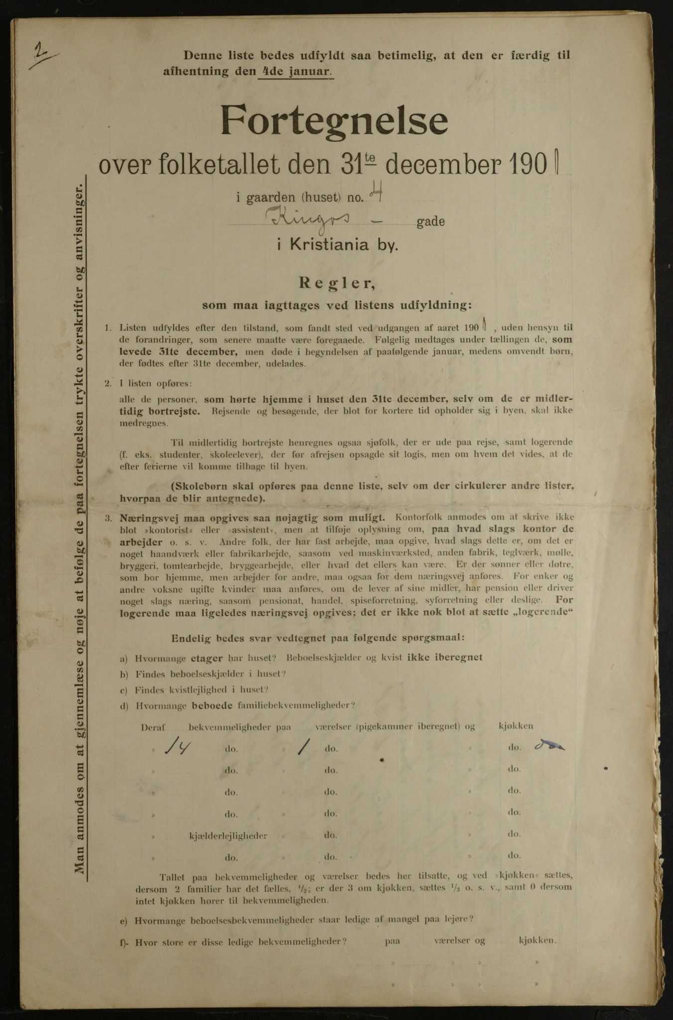 OBA, Municipal Census 1901 for Kristiania, 1901, p. 7731