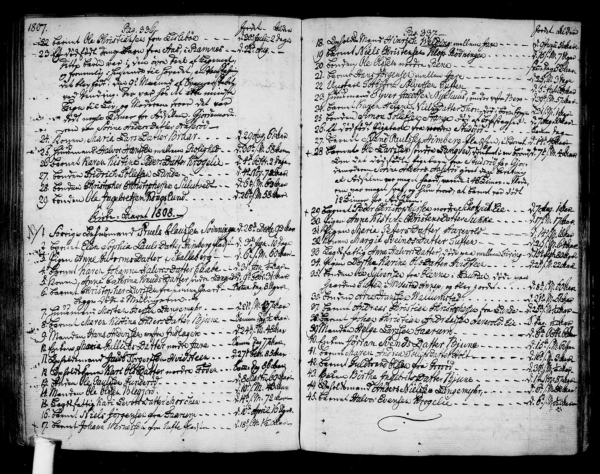Ramnes kirkebøker, AV/SAKO-A-314/F/Fa/L0003: Parish register (official) no. I 3, 1790-1813, p. 336-337