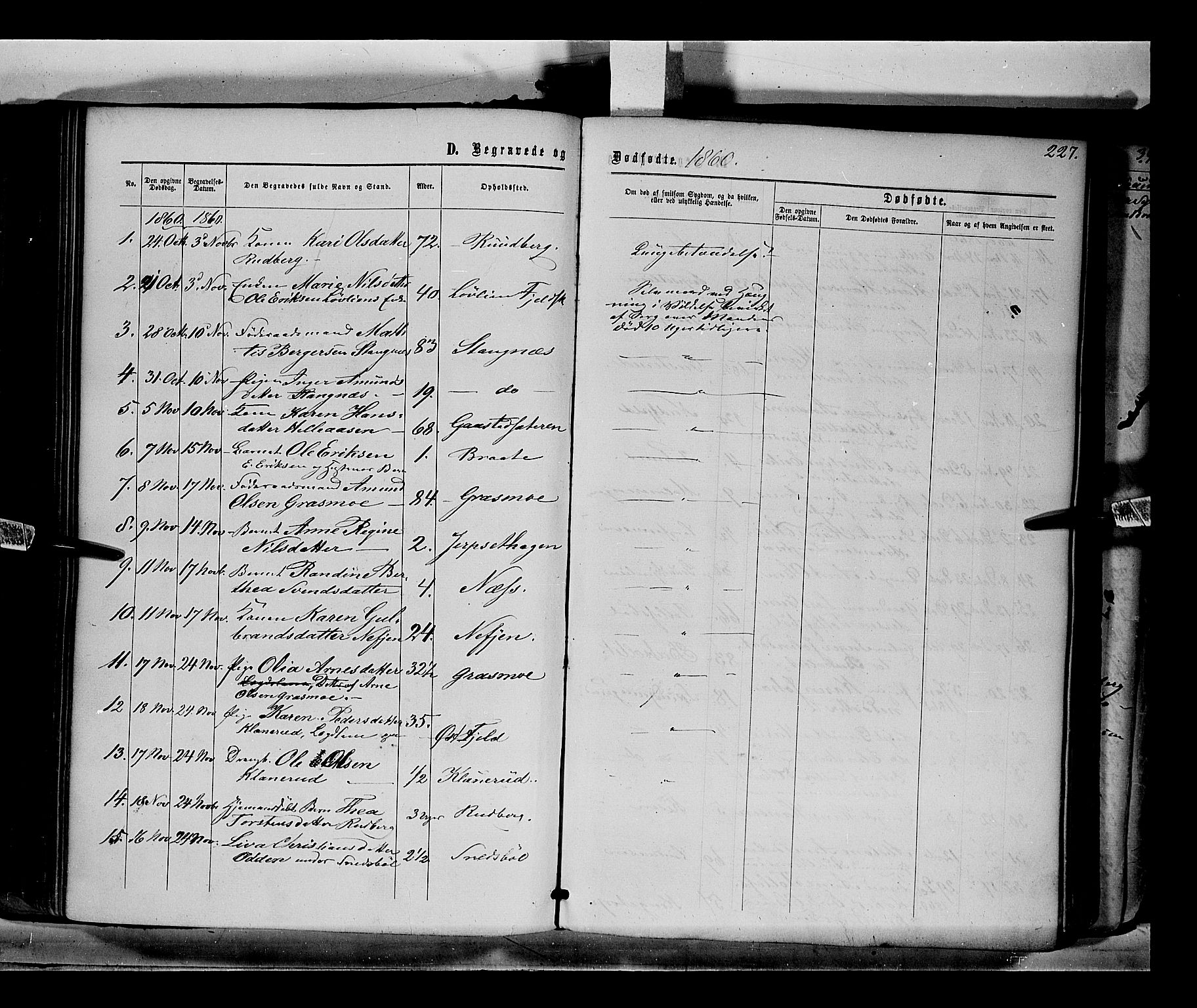 Eidskog prestekontor, SAH/PREST-026/H/Ha/Haa/L0001: Parish register (official) no. 1, 1860-1867, p. 227