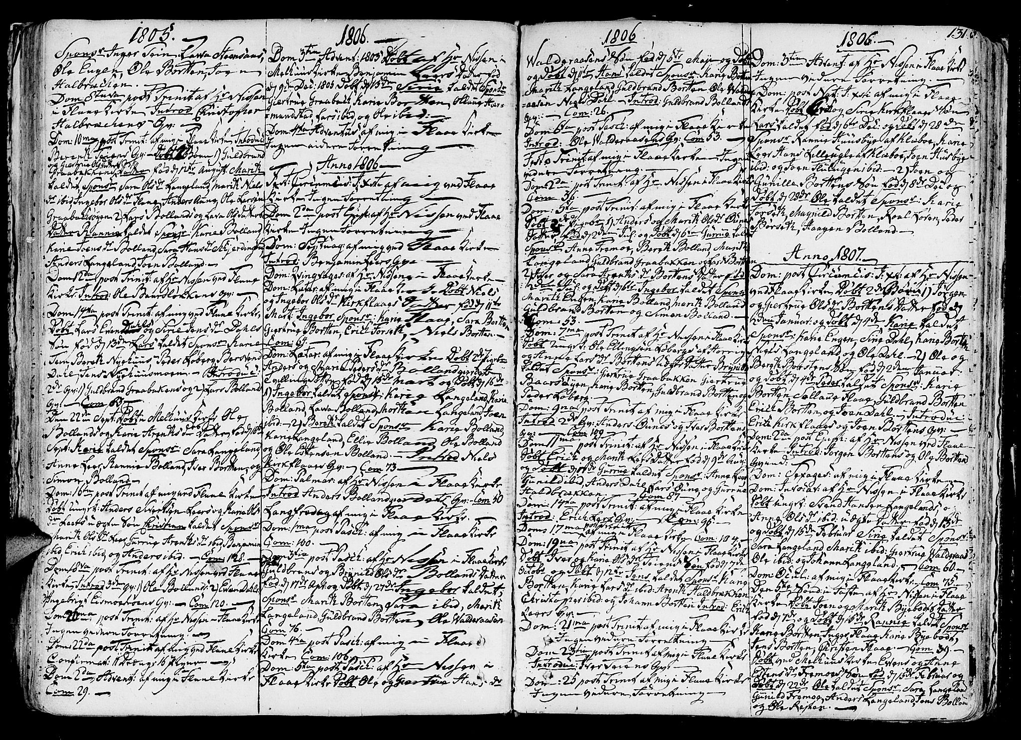 Ministerialprotokoller, klokkerbøker og fødselsregistre - Sør-Trøndelag, SAT/A-1456/691/L1062: Parish register (official) no. 691A02 /2, 1768-1815, p. 131