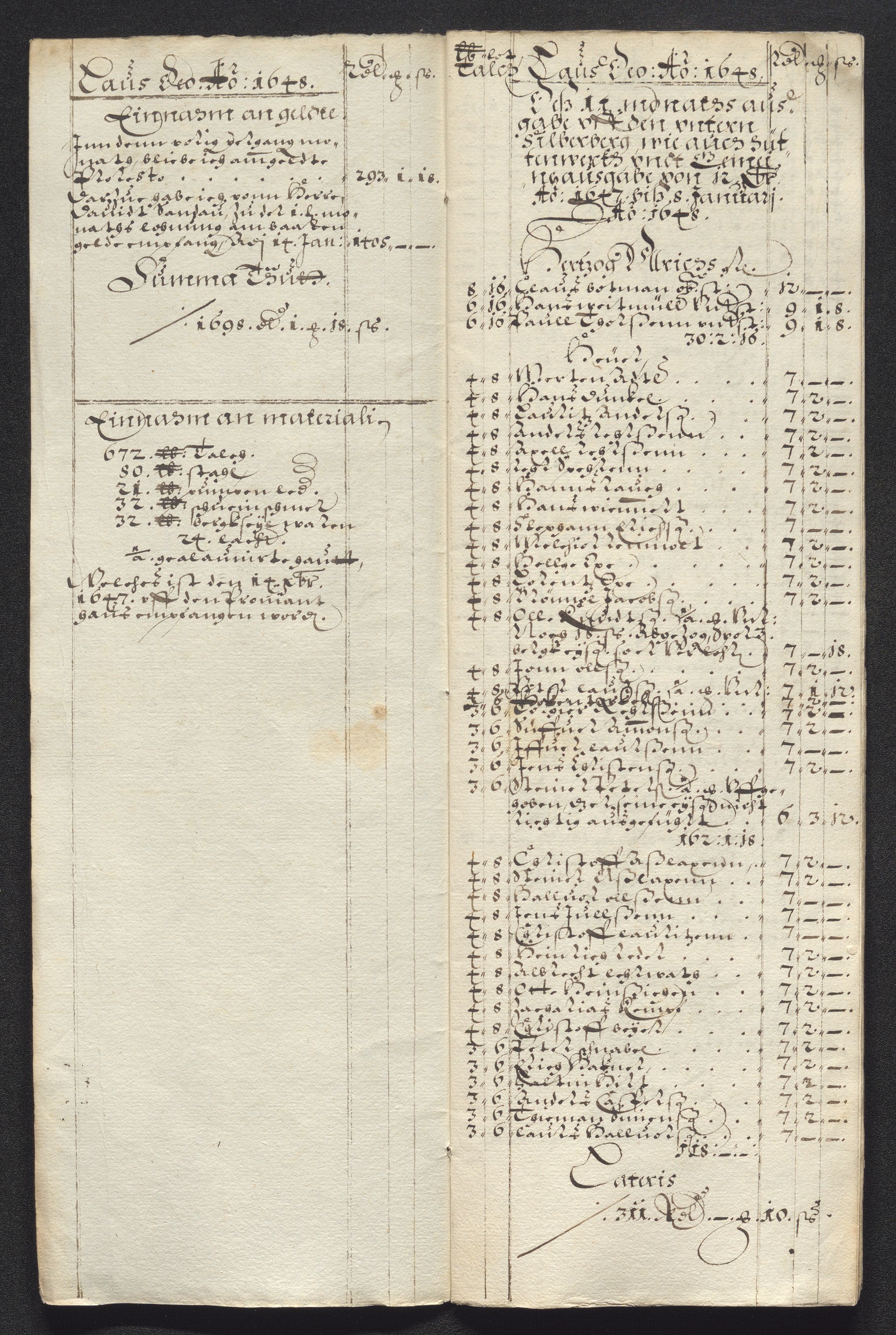 Kongsberg Sølvverk 1623-1816, SAKO/EA-3135/001/D/Dc/Dcd/L0022: Utgiftsregnskap for gruver m.m., 1647-1648, p. 863