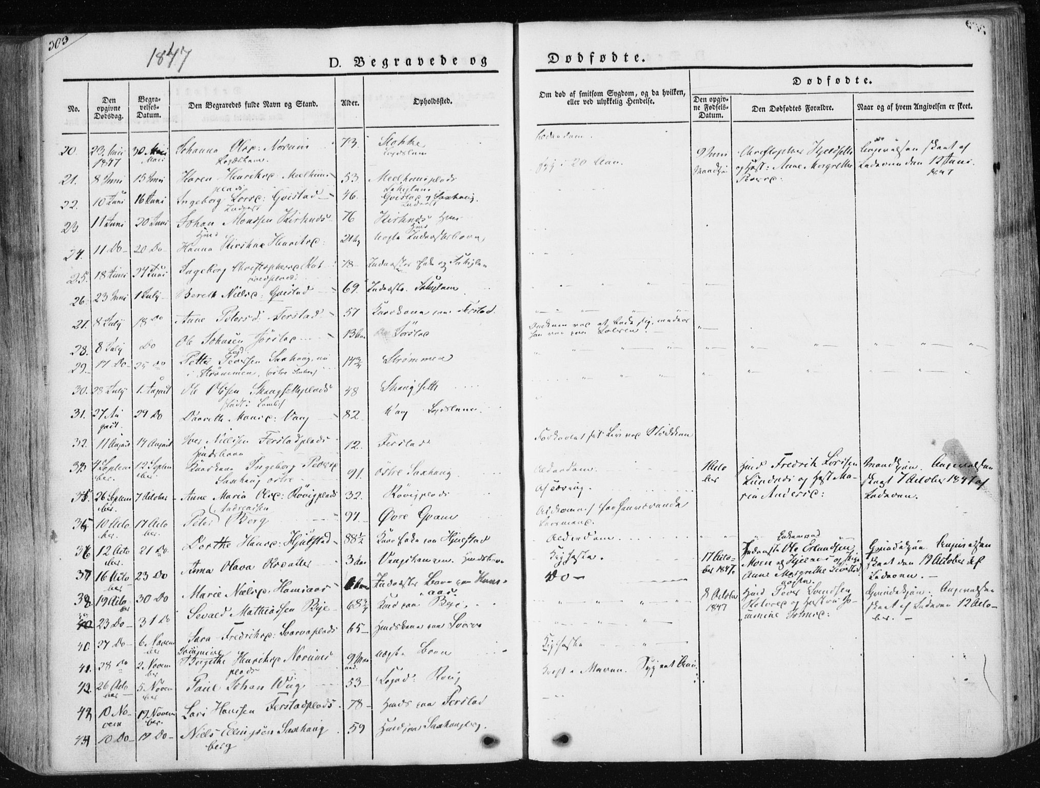 Ministerialprotokoller, klokkerbøker og fødselsregistre - Nord-Trøndelag, SAT/A-1458/730/L0280: Parish register (official) no. 730A07 /1, 1840-1854, p. 303