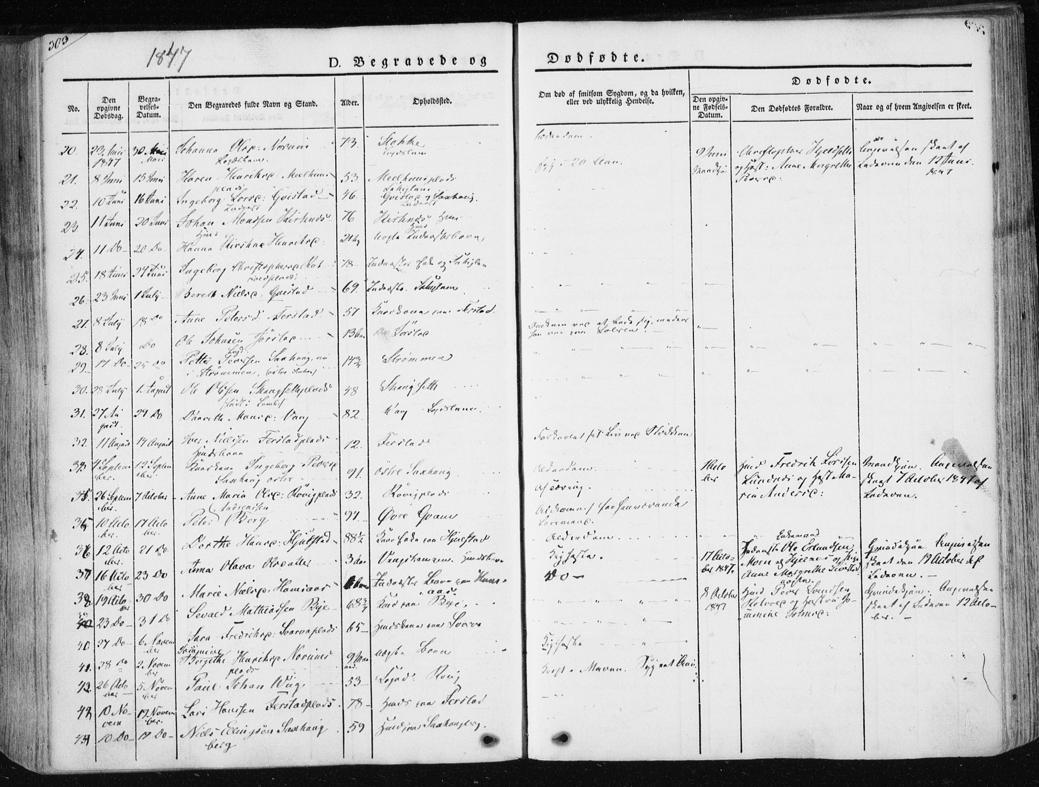 Ministerialprotokoller, klokkerbøker og fødselsregistre - Nord-Trøndelag, AV/SAT-A-1458/730/L0280: Parish register (official) no. 730A07 /1, 1840-1854, p. 303