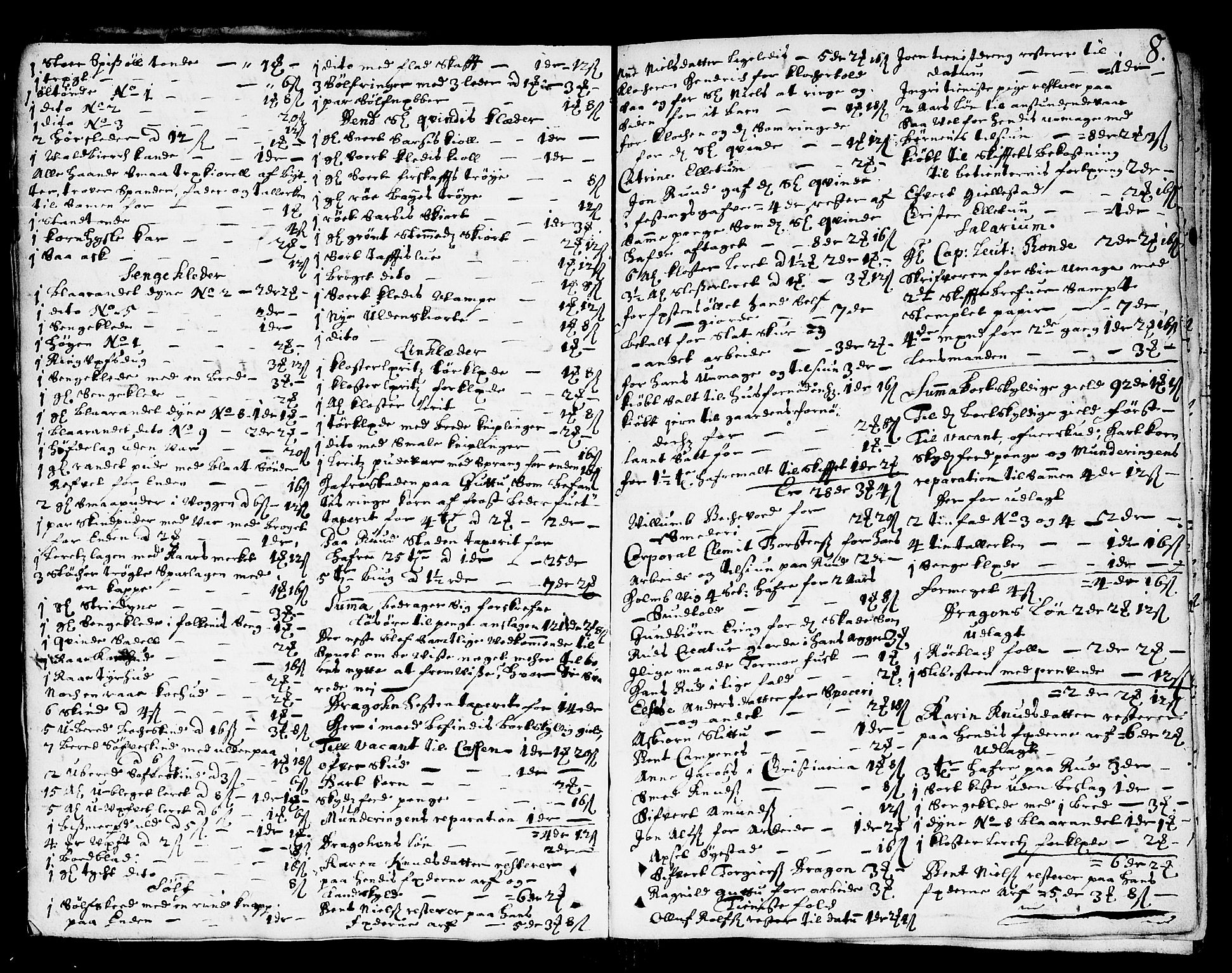 Heggen og Frøland sorenskriveri I, AV/SAO-A-11556/H/Hb/L0004: Skifteprotokoll, 1705-1710, p. 7b-8a