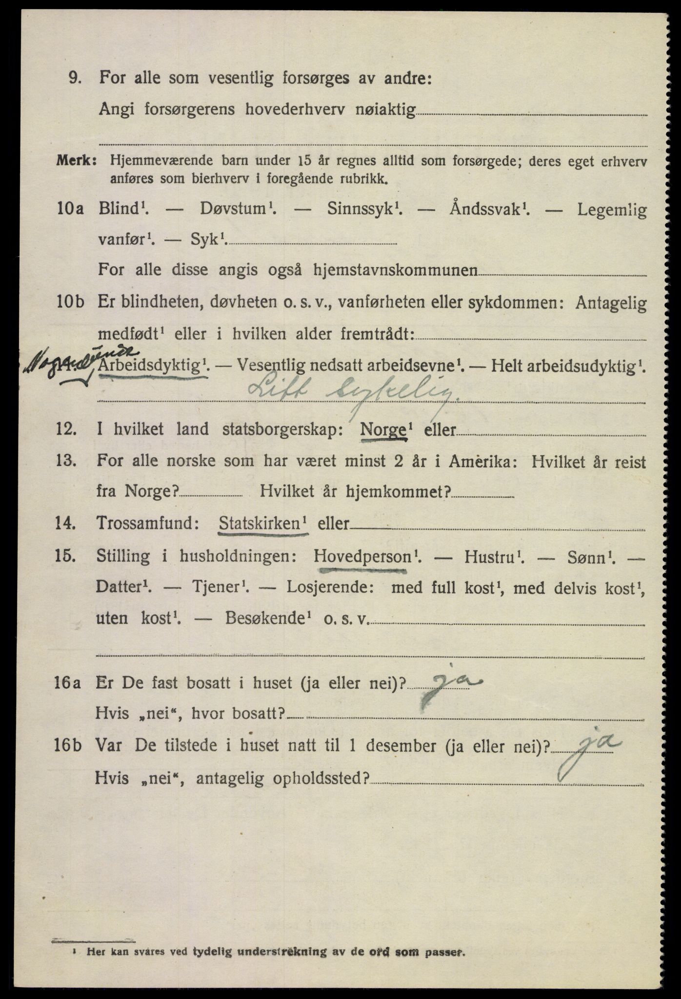 SAKO, 1920 census for Andebu, 1920, p. 5087