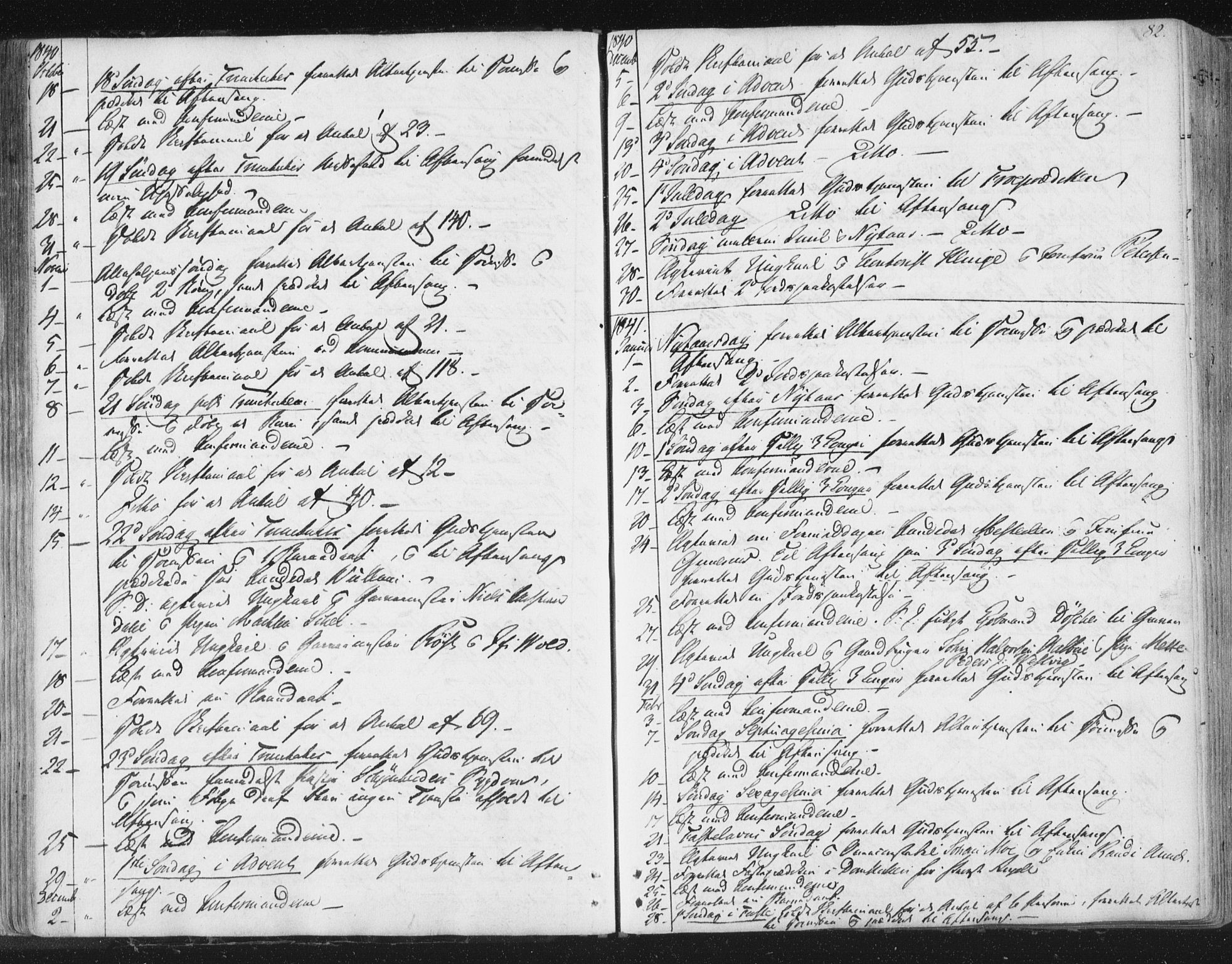 Ministerialprotokoller, klokkerbøker og fødselsregistre - Sør-Trøndelag, SAT/A-1456/602/L0127: Curate's parish register no. 602B01, 1821-1875, p. 82