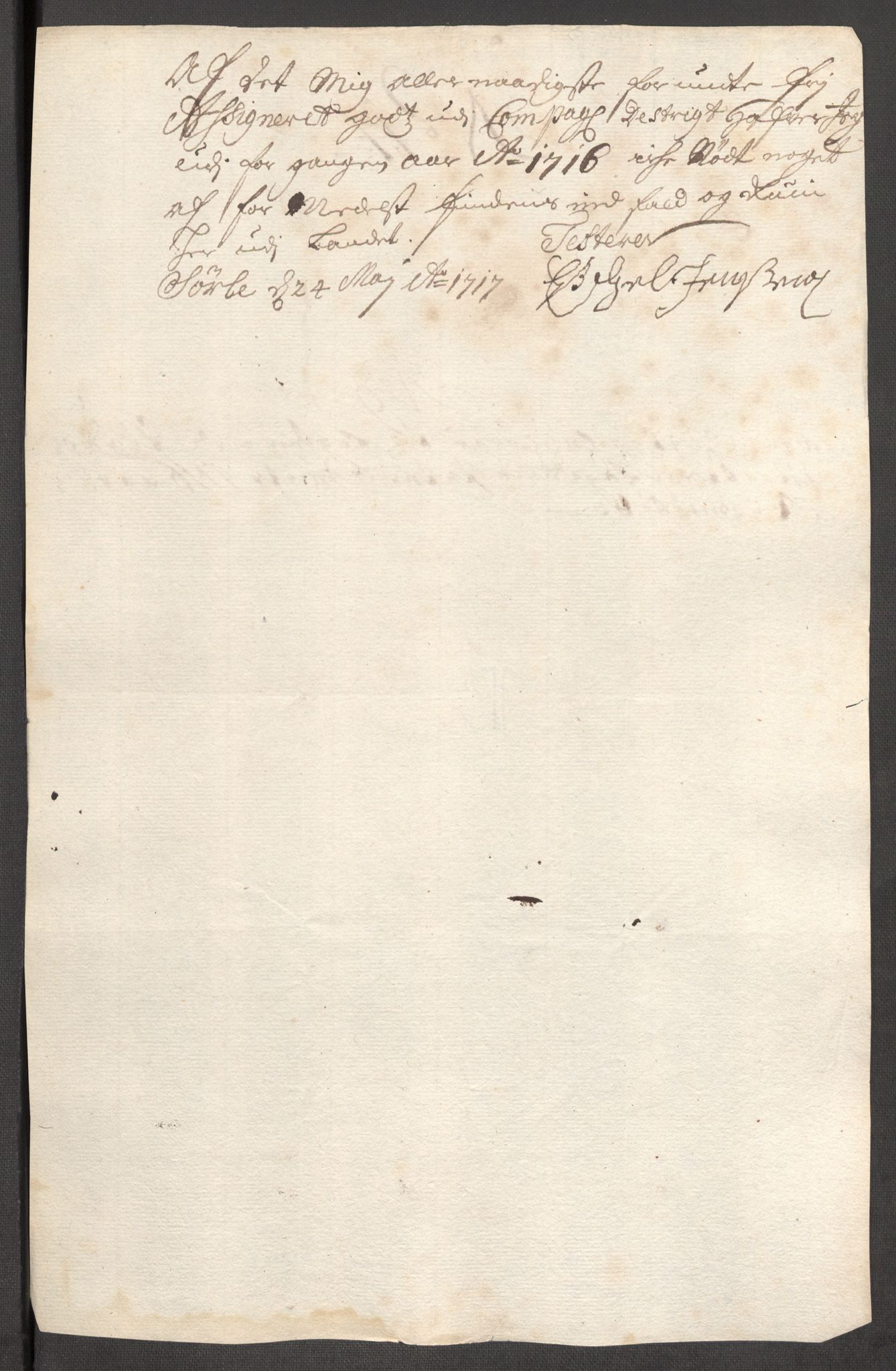 Rentekammeret inntil 1814, Reviderte regnskaper, Fogderegnskap, AV/RA-EA-4092/R01/L0023: Fogderegnskap Idd og Marker, 1715-1716, p. 319