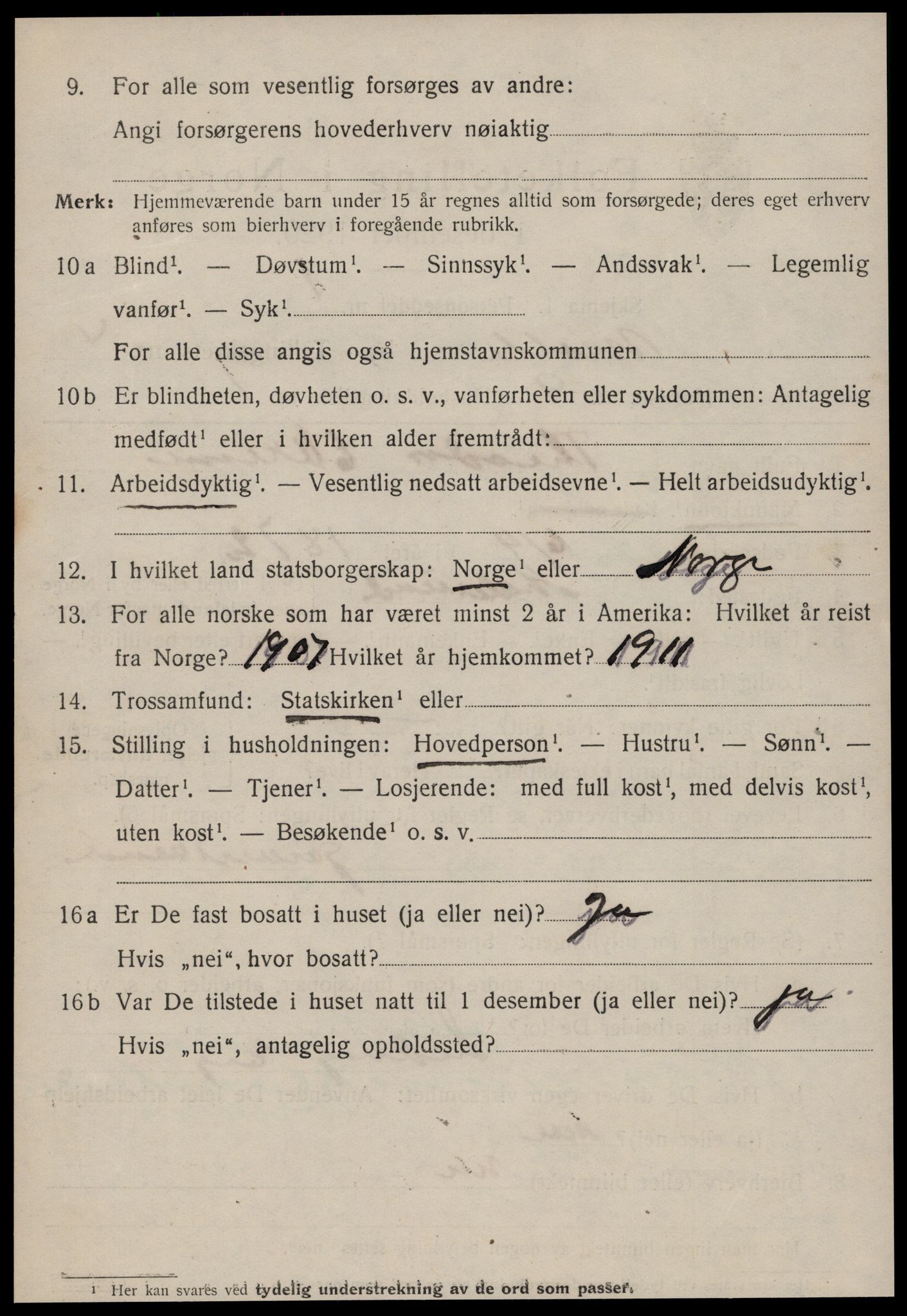 SAT, 1920 census for Molde, 1920, p. 5274