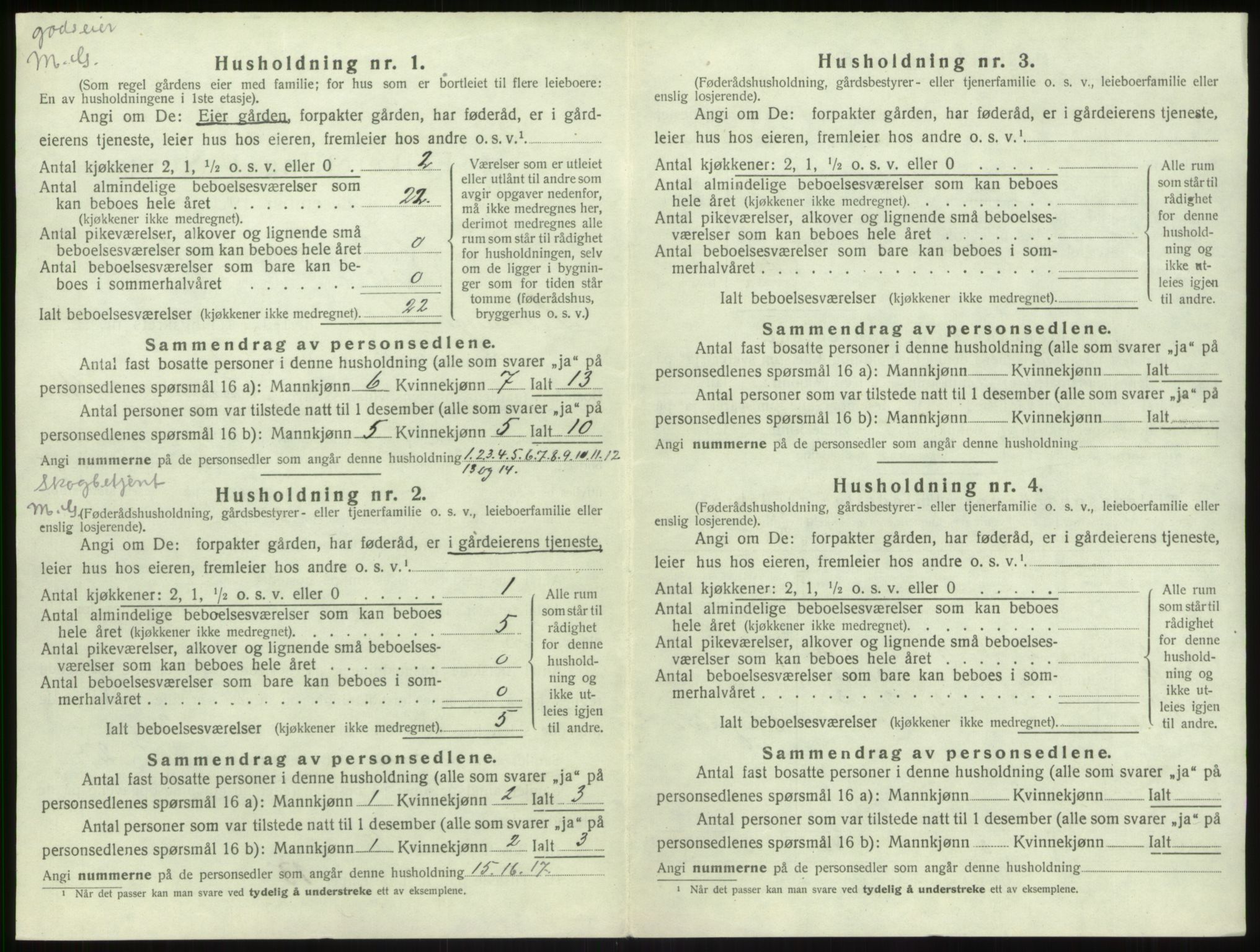 SAB, 1920 census for Leikanger, 1920, p. 523