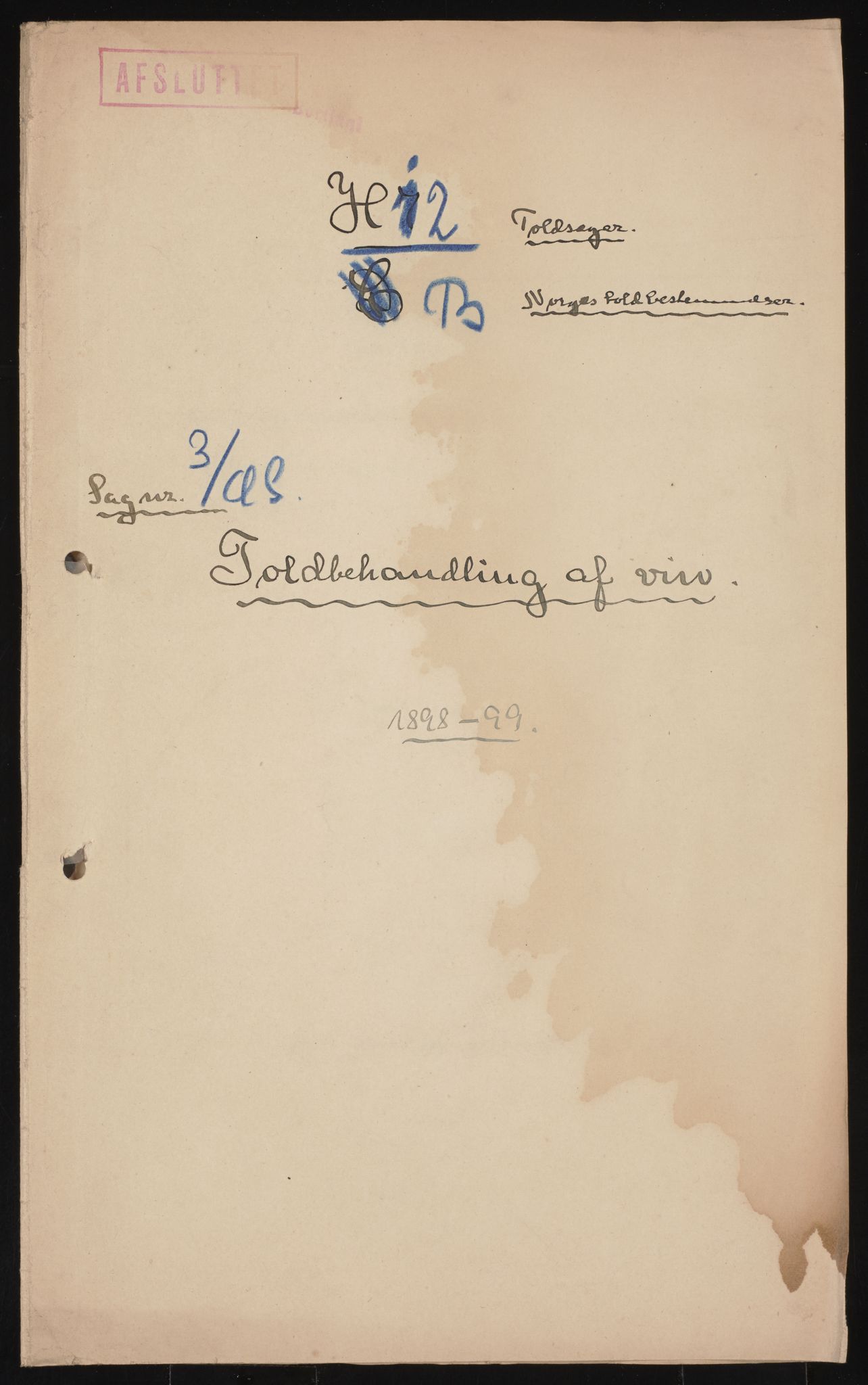 Utenriksdepartementet, AV/RA-S-2259, 1873-1919, p. 1071