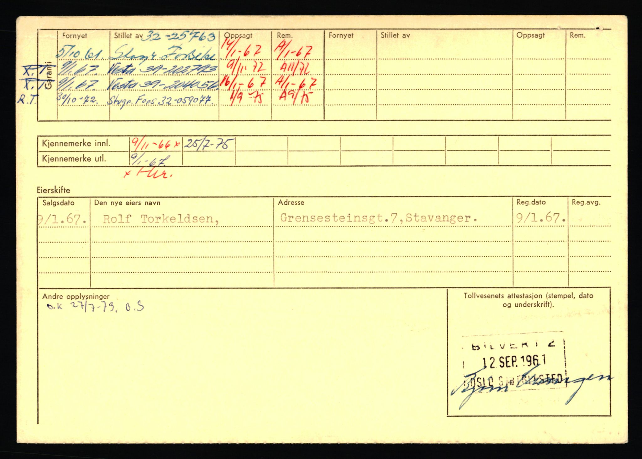 Stavanger trafikkstasjon, AV/SAST-A-101942/0/F/L0071: L-80500 - L-82199, 1930-1971, p. 1260