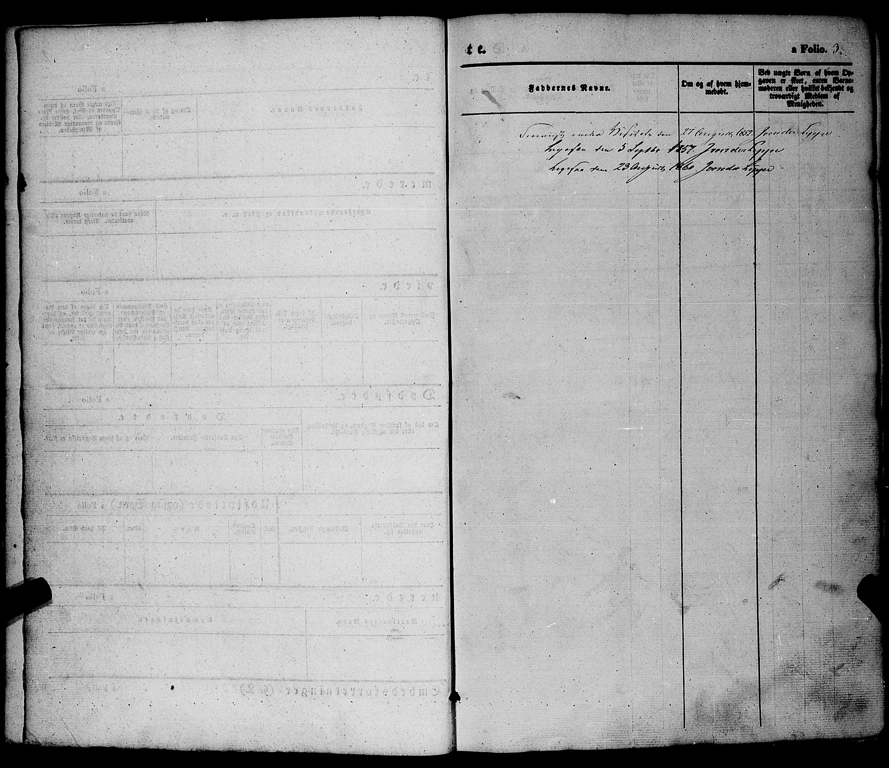 Hjartdal kirkebøker, AV/SAKO-A-270/F/Fa/L0008: Parish register (official) no. I 8, 1844-1859, p. 3