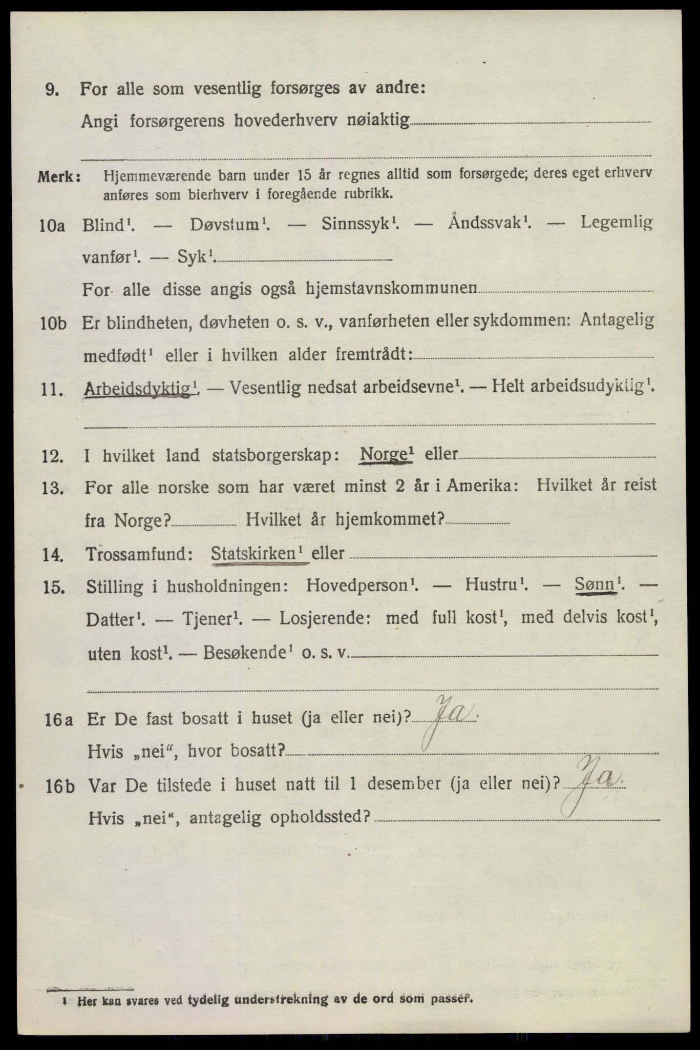 SAKO, 1920 census for Brunlanes, 1920, p. 3840