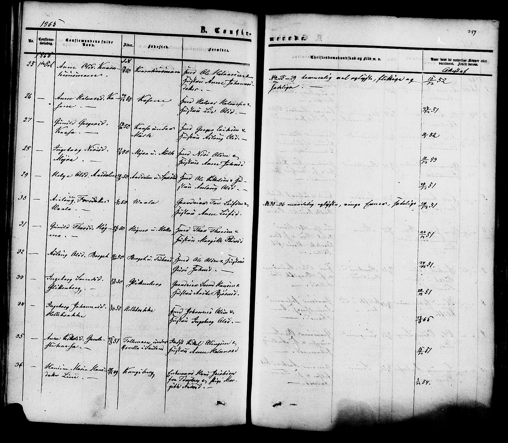 Heddal kirkebøker, AV/SAKO-A-268/F/Fa/L0007: Parish register (official) no. I 7, 1855-1877, p. 259