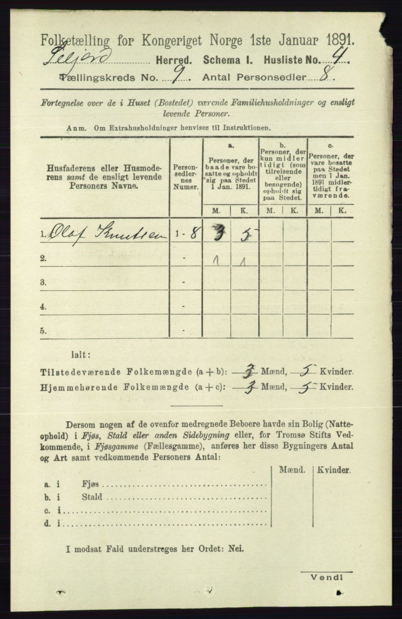 RA, 1891 census for 0828 Seljord, 1891, p. 3128