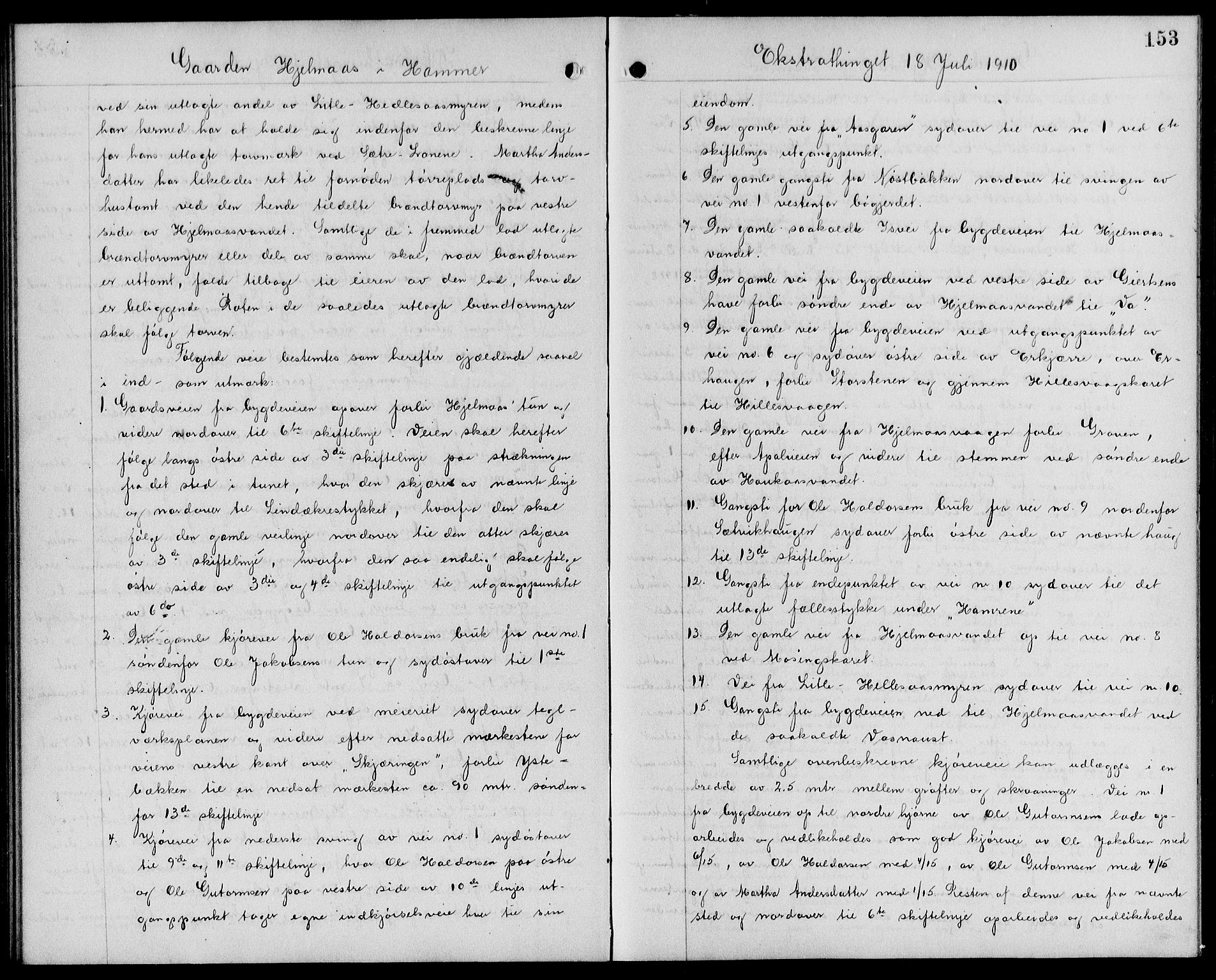 Nordhordland sorenskrivar, AV/SAB-A-2901/1/G/Gb/Gbc/L0007: Mortgage book no. II.B.c.7, 1909-1912, p. 153