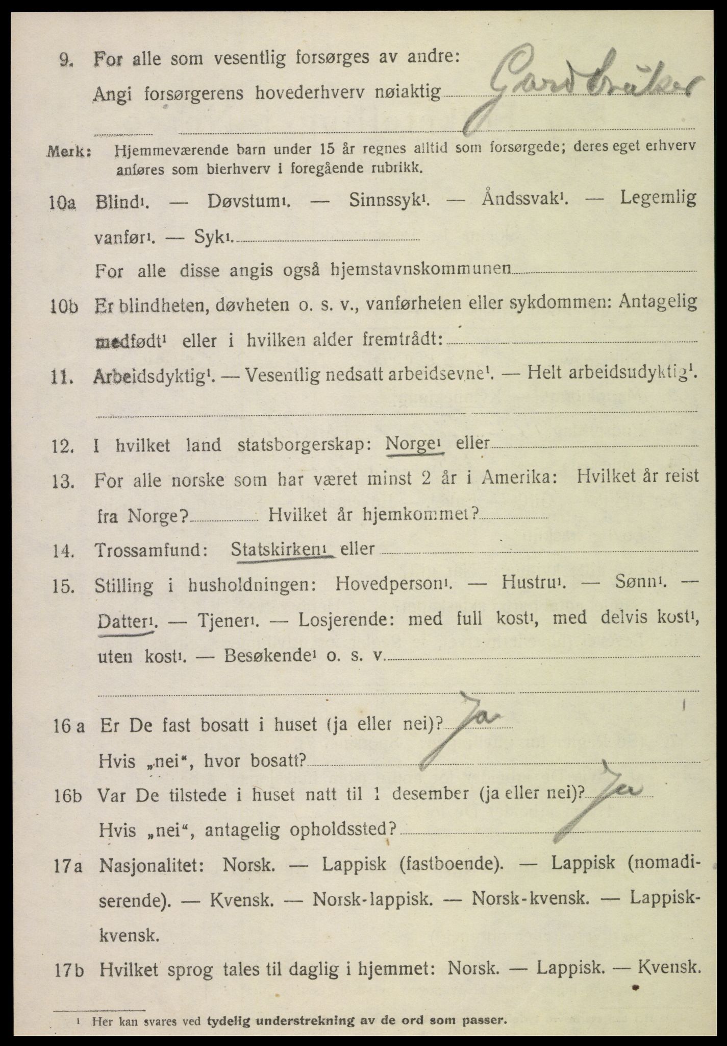 SAT, 1920 census for Gravvik, 1920, p. 745