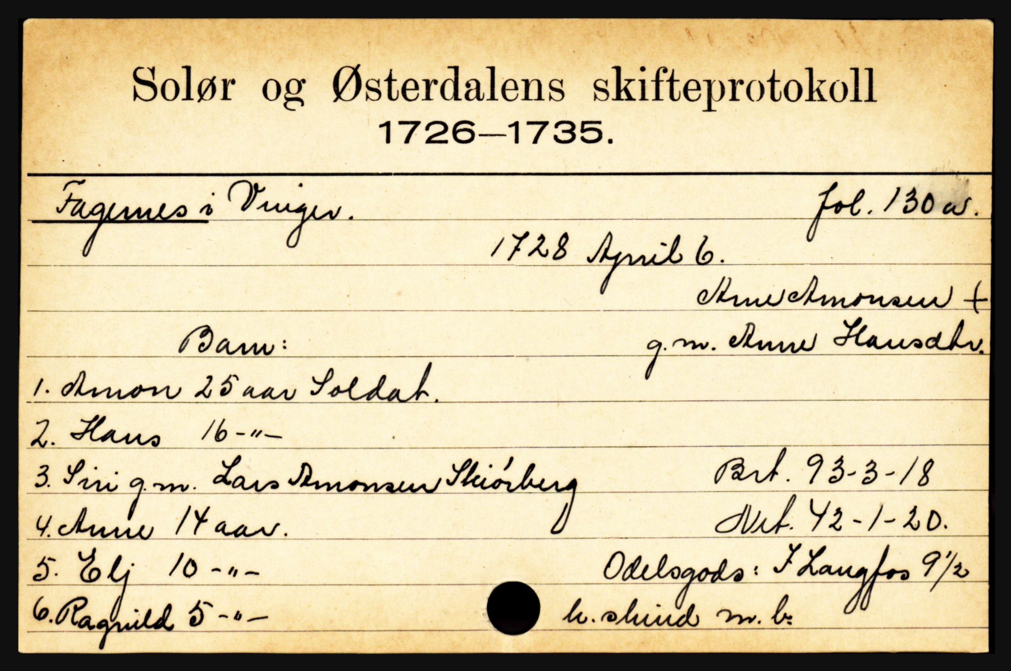 Solør og Østerdalen sorenskriveri, SAH/TING-024/J, 1716-1774, p. 1157