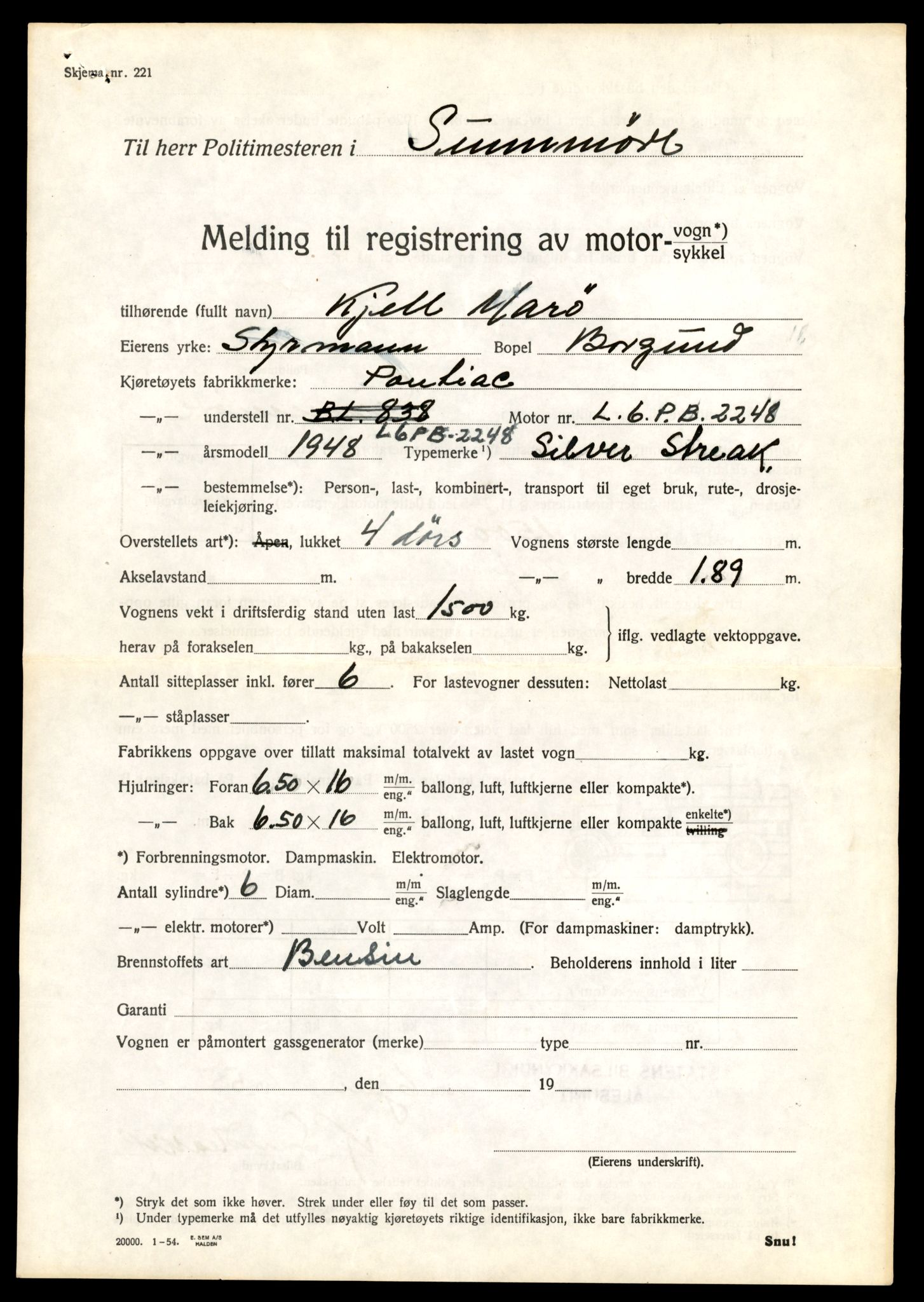 Møre og Romsdal vegkontor - Ålesund trafikkstasjon, AV/SAT-A-4099/F/Fe/L0047: Registreringskort for kjøretøy T 14580 - T 14720, 1927-1998, p. 2349