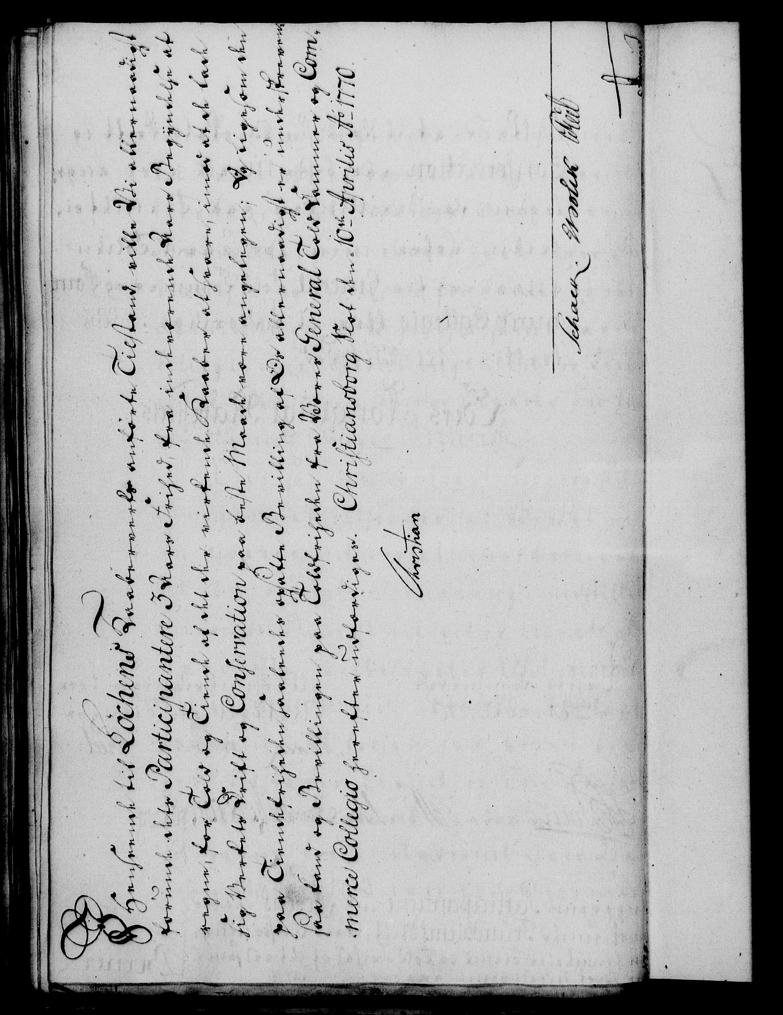 Rentekammeret, Kammerkanselliet, RA/EA-3111/G/Gf/Gfa/L0052: Norsk relasjons- og resolusjonsprotokoll (merket RK 52.52), 1770, p. 158