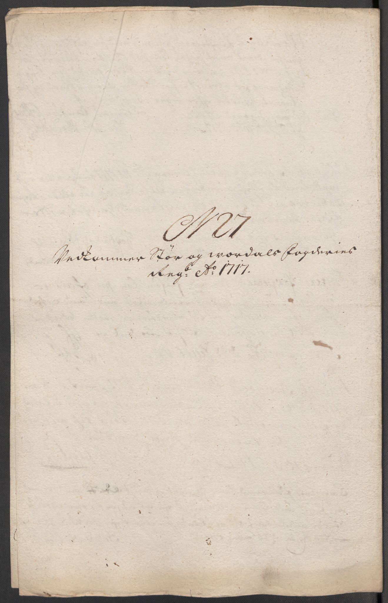 Rentekammeret inntil 1814, Reviderte regnskaper, Fogderegnskap, AV/RA-EA-4092/R62/L4207: Fogderegnskap Stjørdal og Verdal, 1717, p. 247